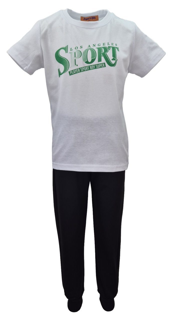 Fashion Boy Trainingsanzug Kinder Trainingsanzug 3-tlg. Freizeitanzug mit T-Shirt JF4033e (Set)