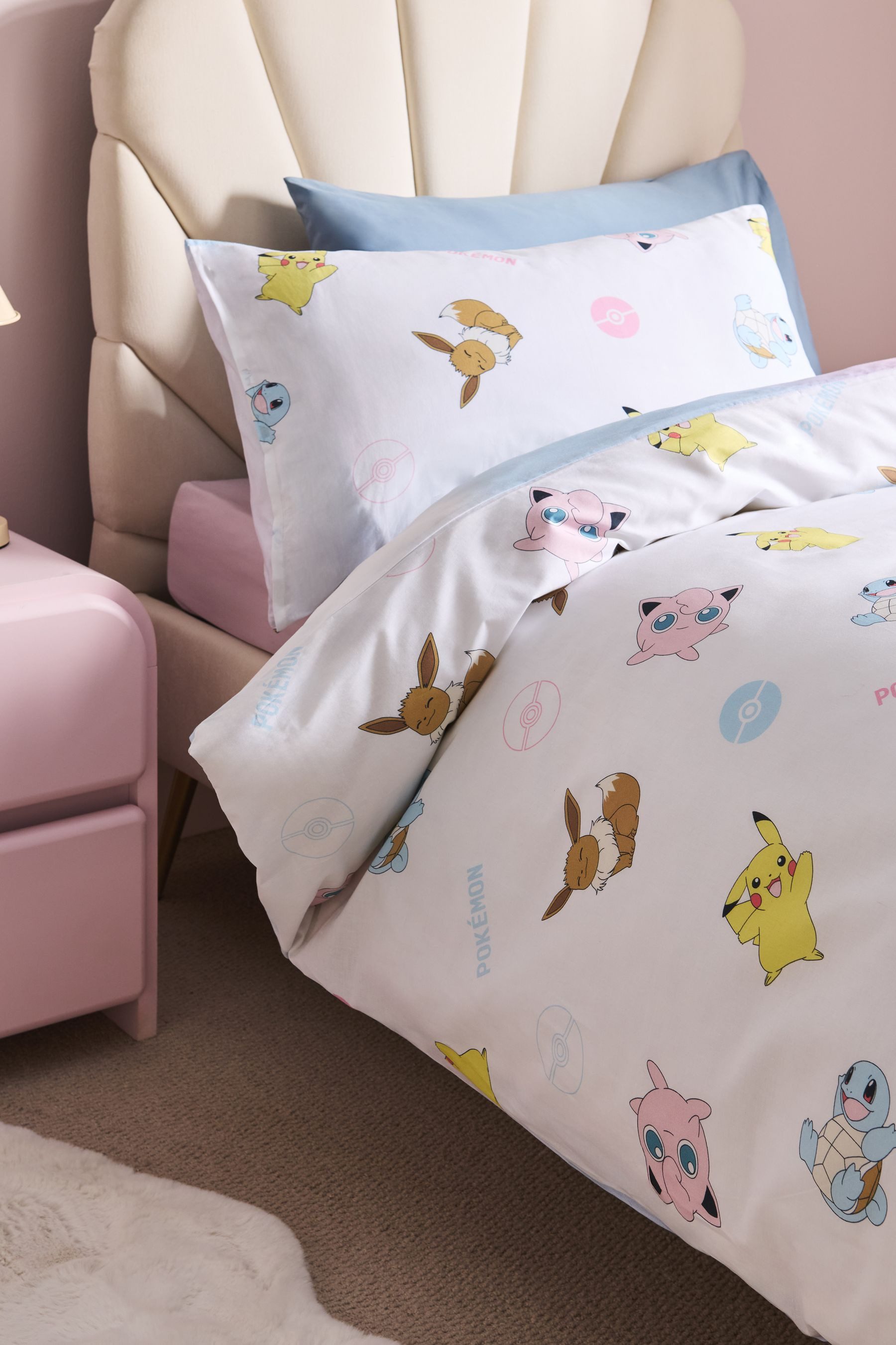 Next Bett-Set Pokemon Bettbezug und Kissenbezug im Set, Bezug: Baumwolle