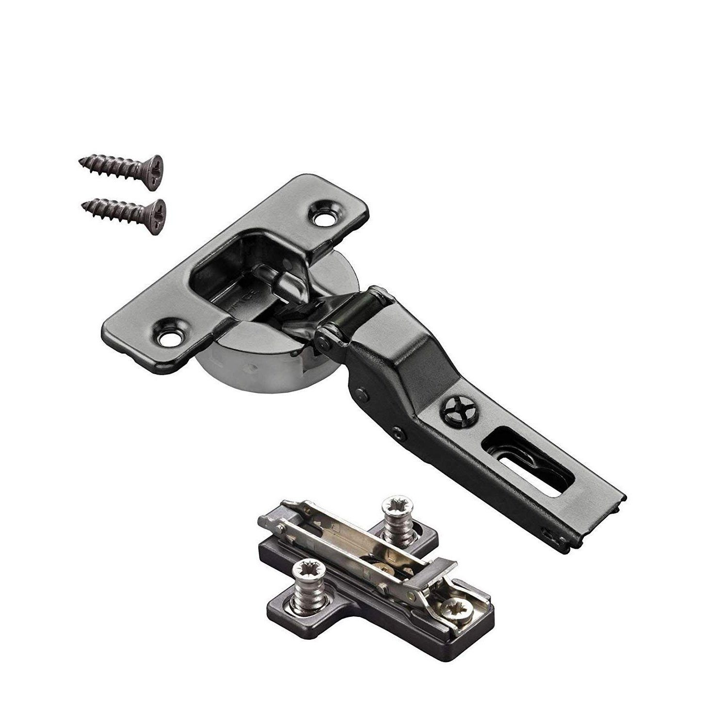 SO-TECH® Möbelbeschlag 2er Set Topfband T48 gedämpft geräuschlos (2 St), versch. Ausführungen, Onyxschwarz oder Titanium, Möbelscharn