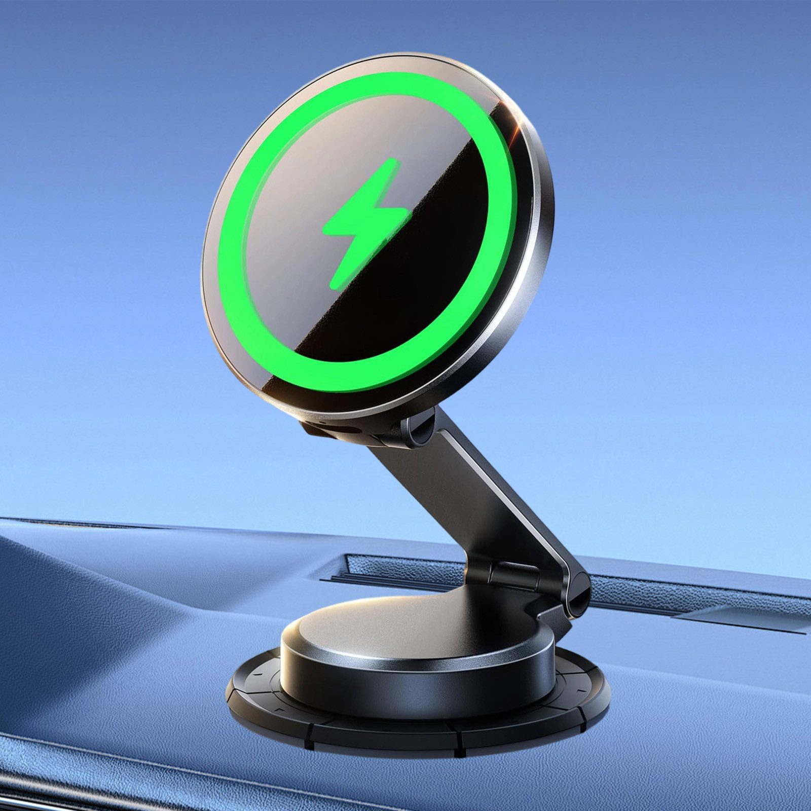 REDOM Smartphone-Halterung Magnetische Auto-Handyhalter Autotelefonhalterung Ladehalterung, (bis 7 Zoll, mit Eingebauter doppelschichtiger Rubidiummagnet, 1-tlg., Faltbarer tragbarer Magnet-Halter 360°Rotation, ideal für Bad Küche Reisen Navigation Schminken Videoanrufe)