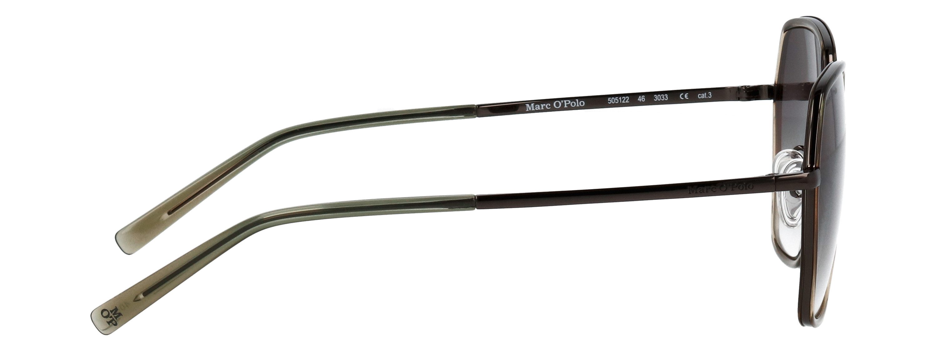 Marc O'Polo Sonnenbrille Modell 505122 Form Hexagon, Logoschriftzug auf Bügel, Metallfassung – Bild 4 von 4