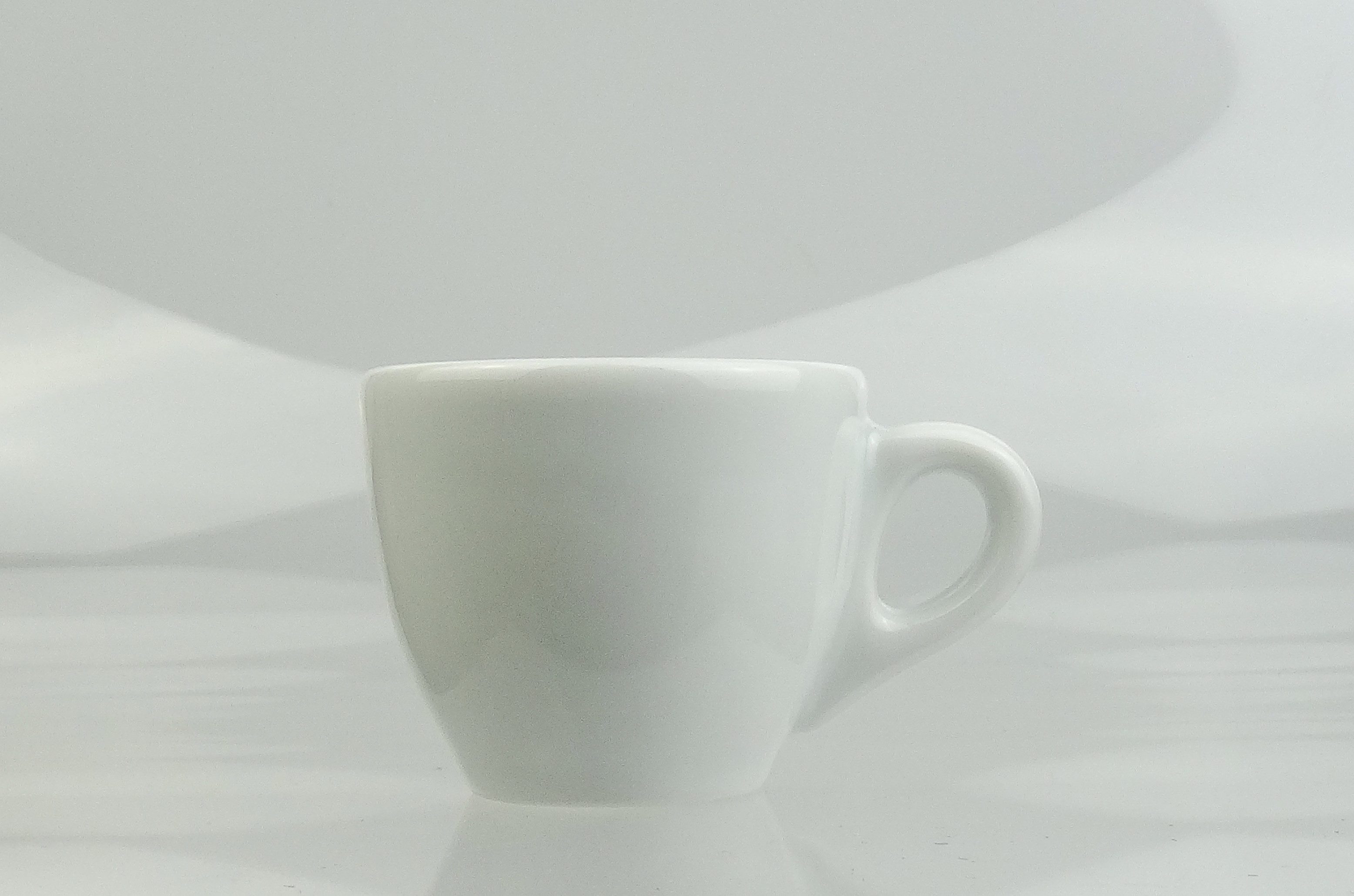 Ancap Espressotasse extra dickwandig (9 mm), Füllmengen-Markierung, Made in Italy, 2-tlg., Porzellan, 2-teilig