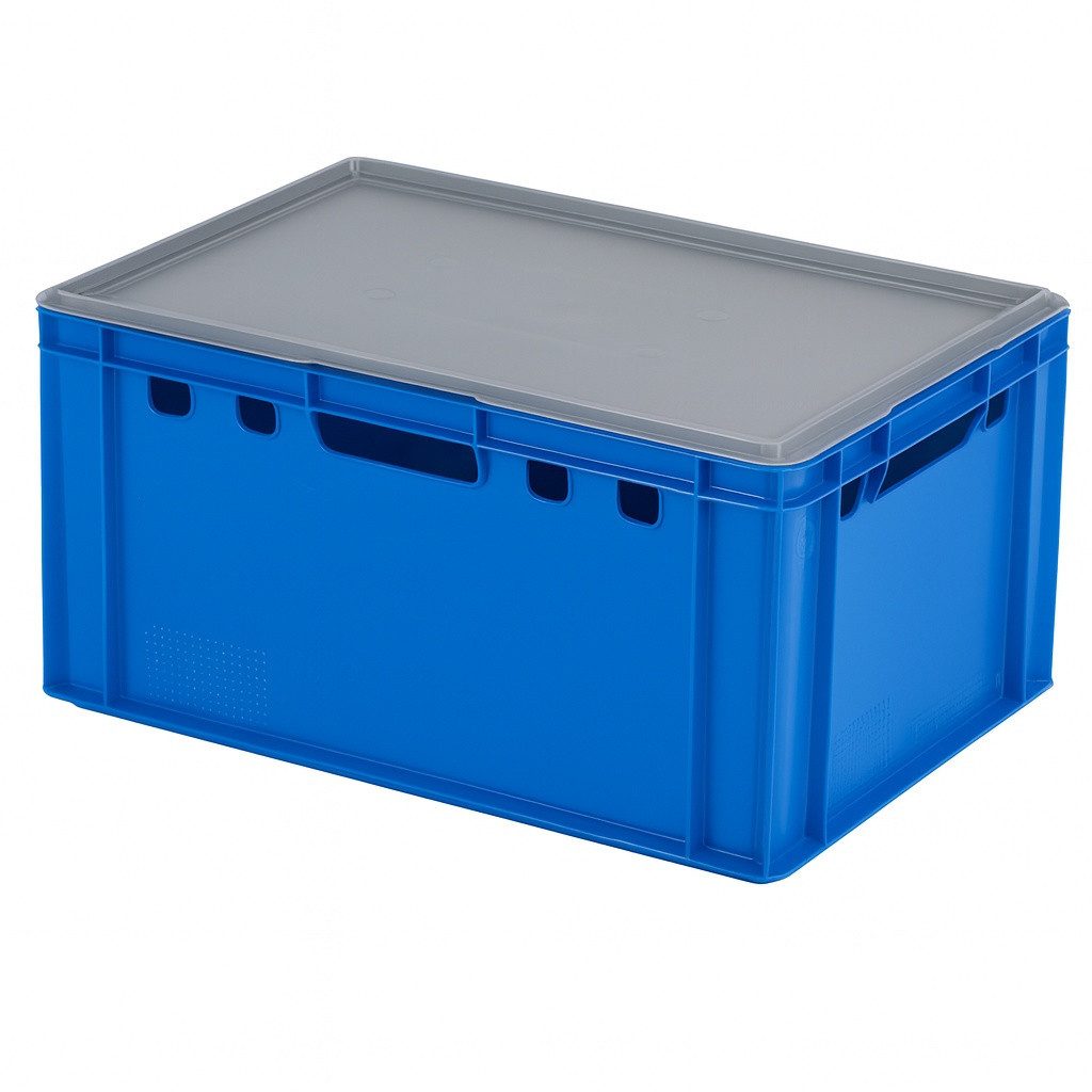 Logiplast Transportbehälter 1 x E3-Kisten mit Deckel in verschiedenen Farben, (Spar-Set)