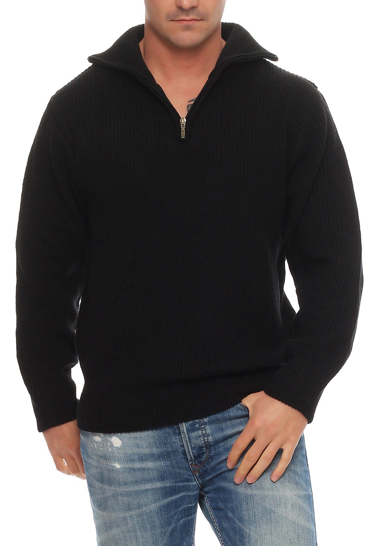 Cocain underwear Strickpullover Arbeitspullover Troyer warm günstig online kaufen