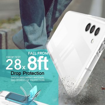 Nalia Smartphone-Hülle Samsung Galaxy S23 Plus, Klare 360 Grad Hülle / Rundumschutz / Transparent / Vergilbungsfrei