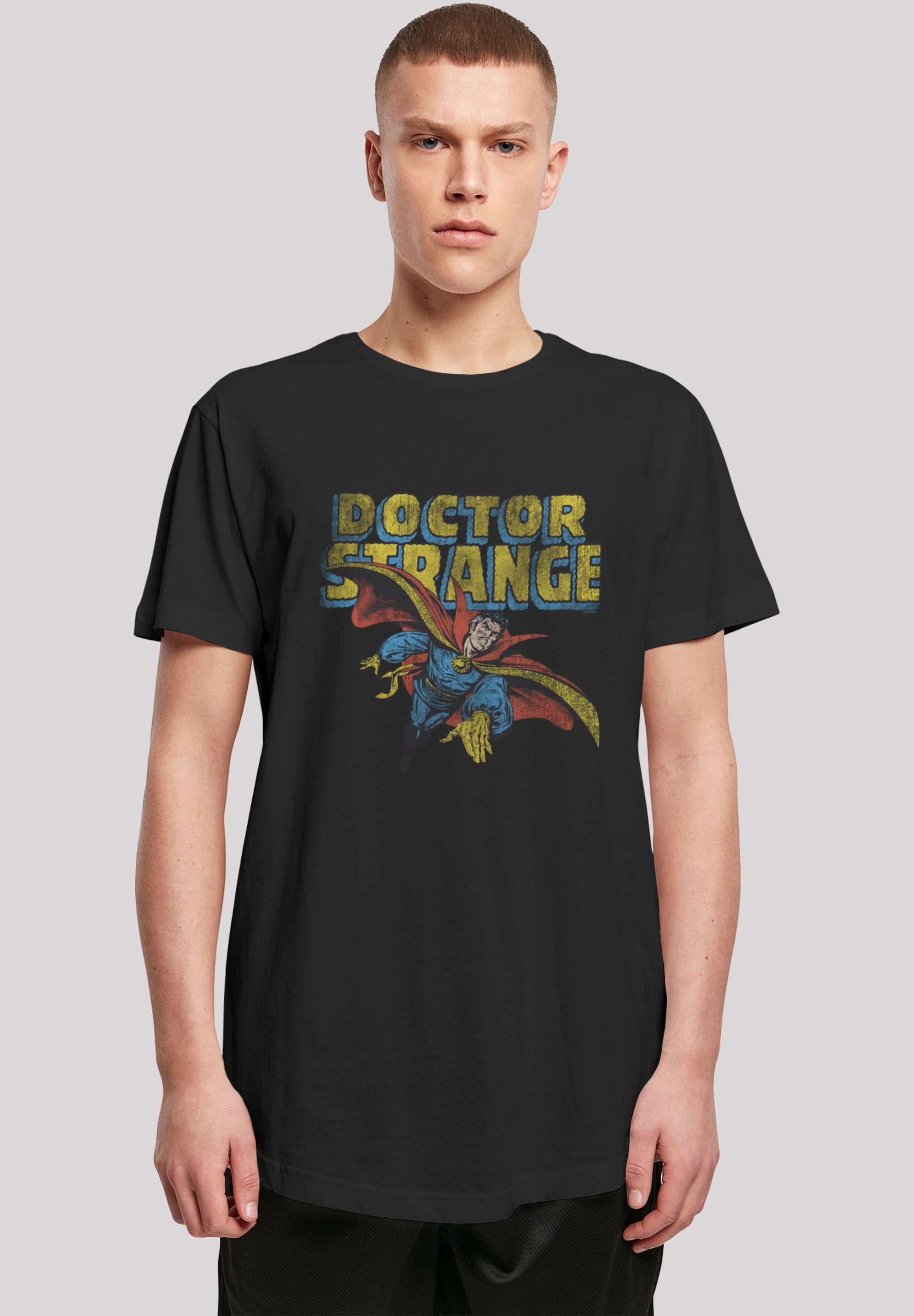 Long Marvel Herren Shaped with Kurzarmshirt (1-tlg) Tee Doctor Strange F4NT4STIC Flying