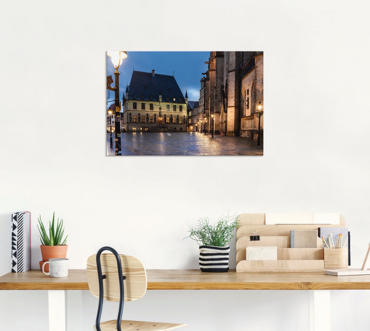 Artland Wandbild »Rathaus Osnabrück I«, Gebäude (1 Stück), in vielen Größen & Produktarten - Alubild / Outdoorbild für den Außenbereich, Leinwandbild, Poster, Wandaufkleber / Wandtattoo auch für Badezimmer geeignet-HomeTrends