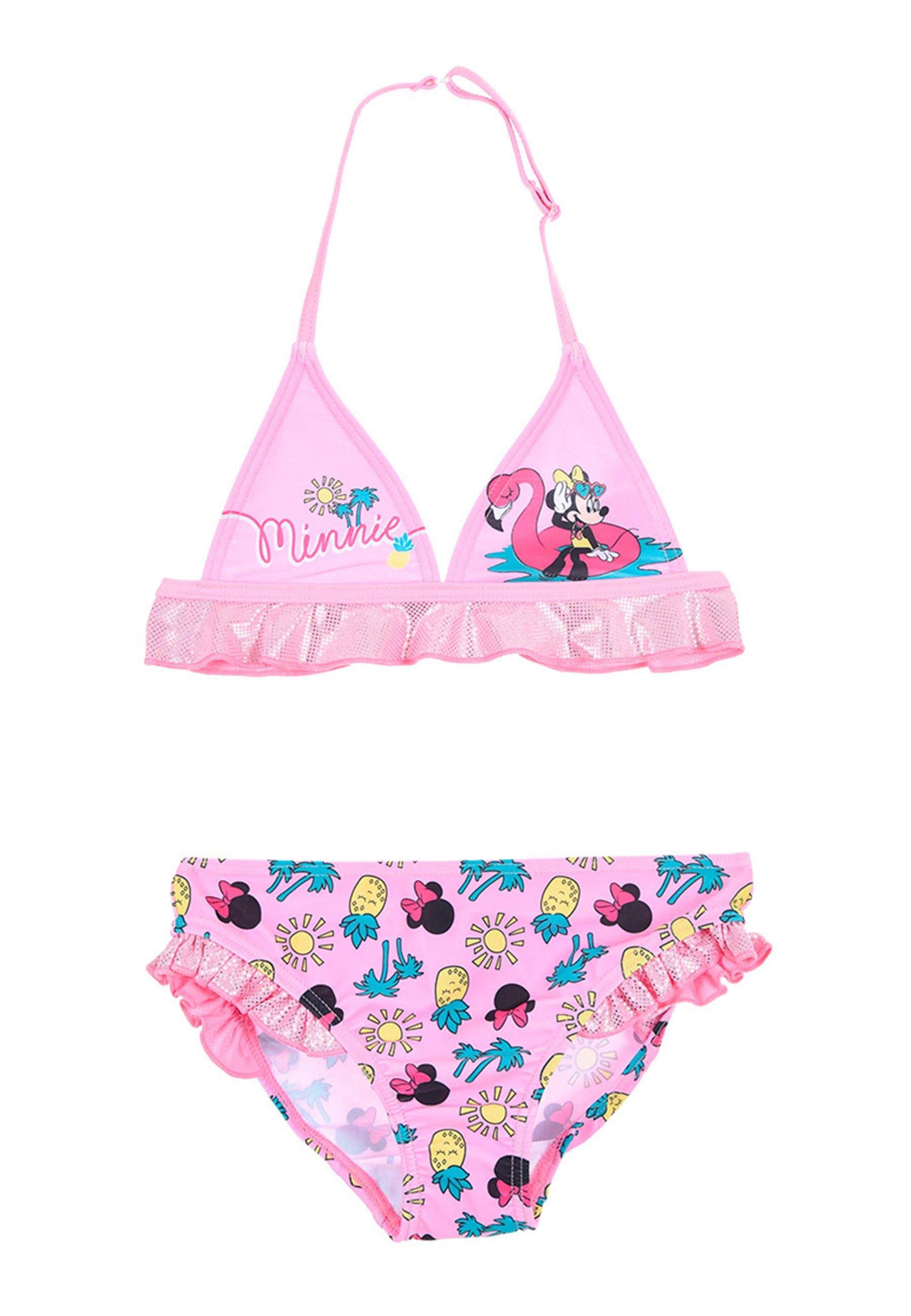 Mouse Mädchen Bikini Minnie Badeanzug Bade-Set Bademode Disney Badeanzug