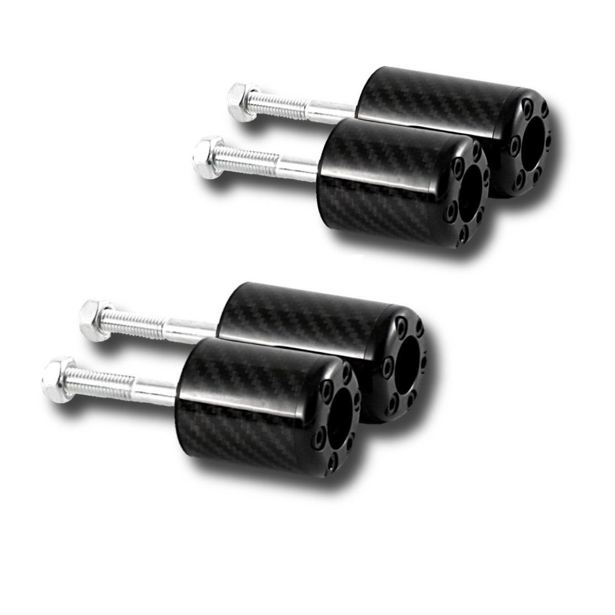 Motea Motor-Schutzhülle 2x Sturzpads passend für Honda CB 600 Hornet/CBF 600 98-07 Carbon Spar