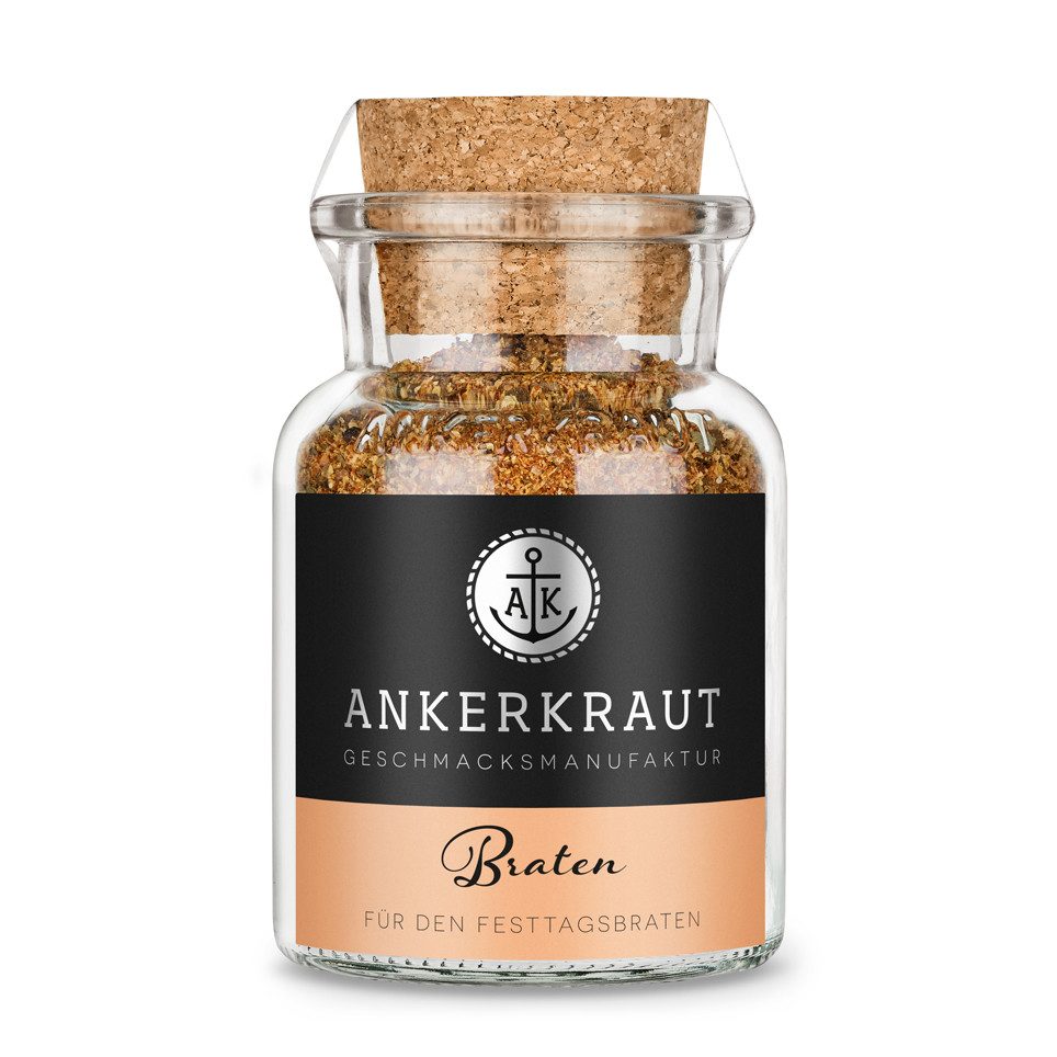 Ankerkraut Gewürz Braten, Braten, 90g im Korkenglas
