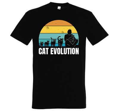 Youth Designz T-Shirt Cat Evolution Herren Shirt mit modischem Frontprint