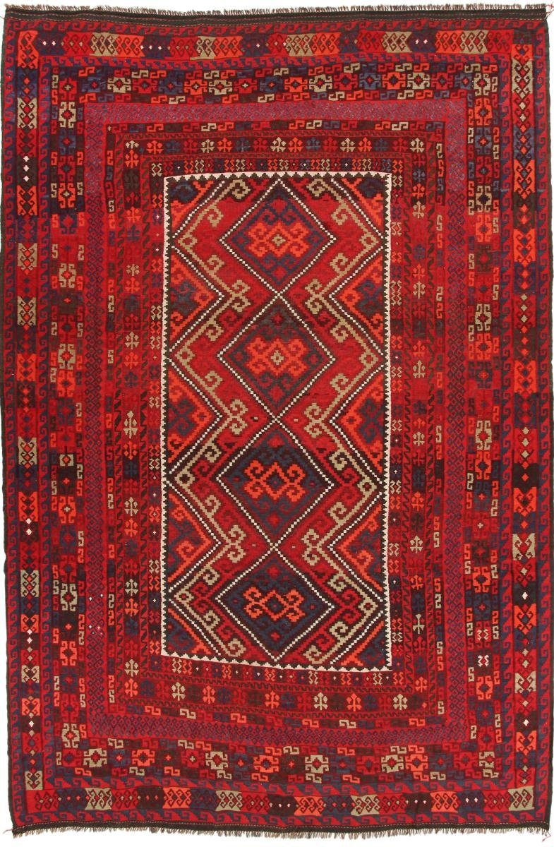 Orientteppich Kelim Afghan Antik 282x430 Handgewebter Orientteppich, Nain Trading, rechteckig, Höhe: 3 mm