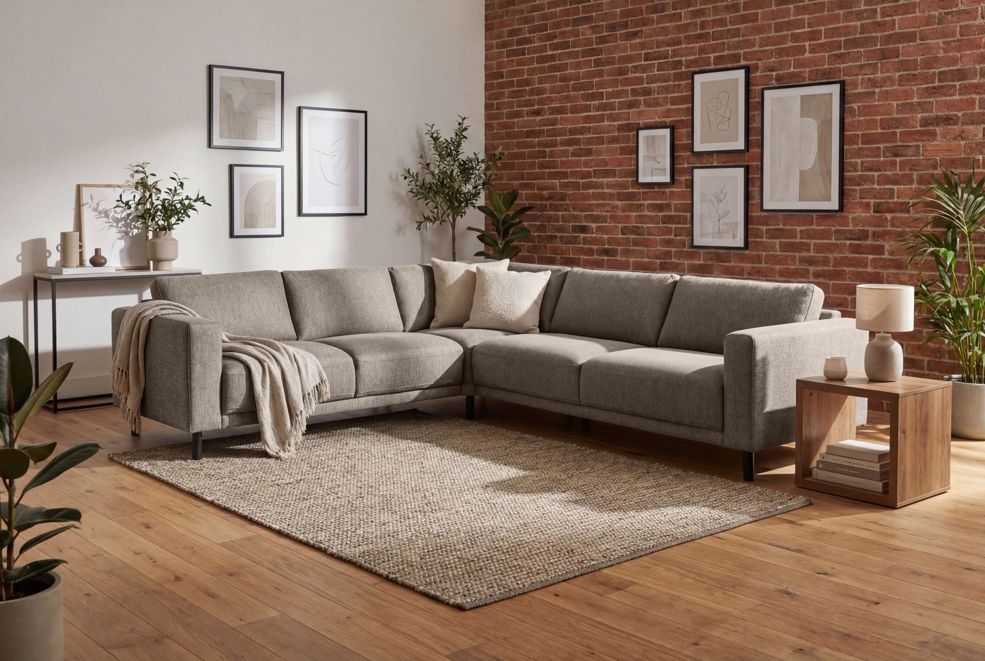OTTO home Ecksofa Sveeva, L-Form, B.288 cm, schwarze Metallfüße, langlebiger Webstoff, mit Wellenunterfederung, viele Farben