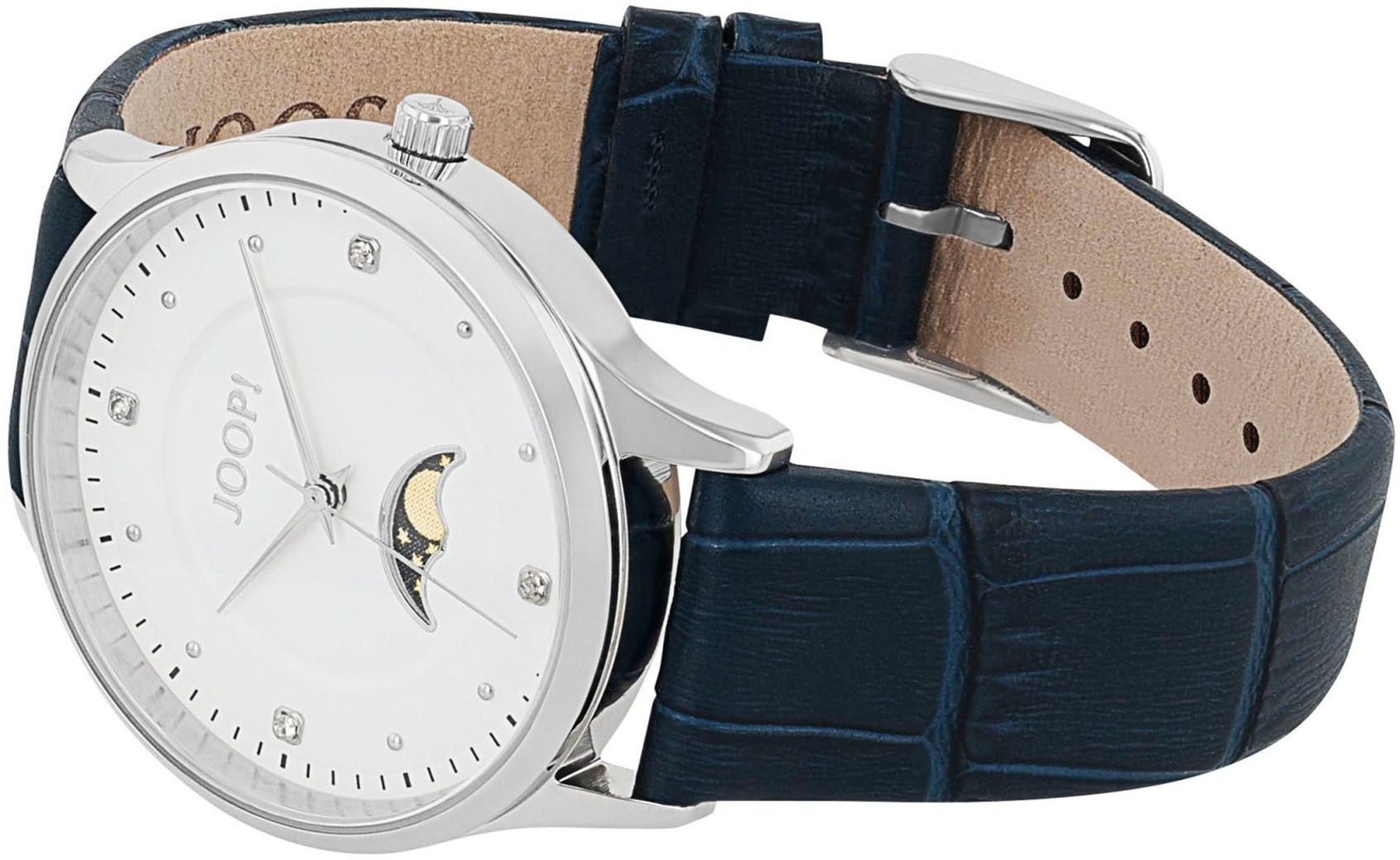 JOOP! Quarzuhr 2039576, Armbanduhr, Damenuhr, Lederarmband, analog,Zirkonia günstig online kaufen