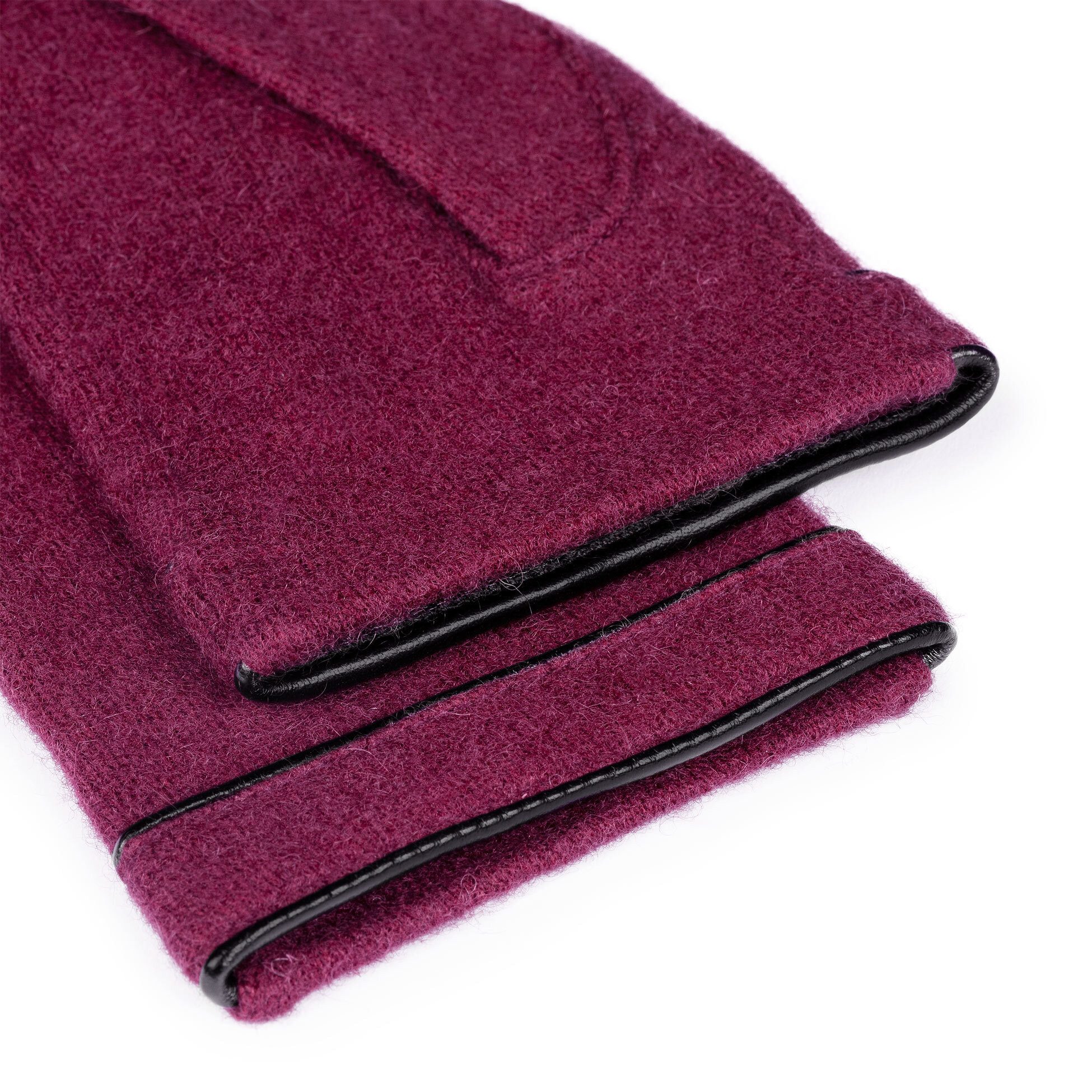 Roeckl Strickhandschuhe Leather Piping günstig online kaufen