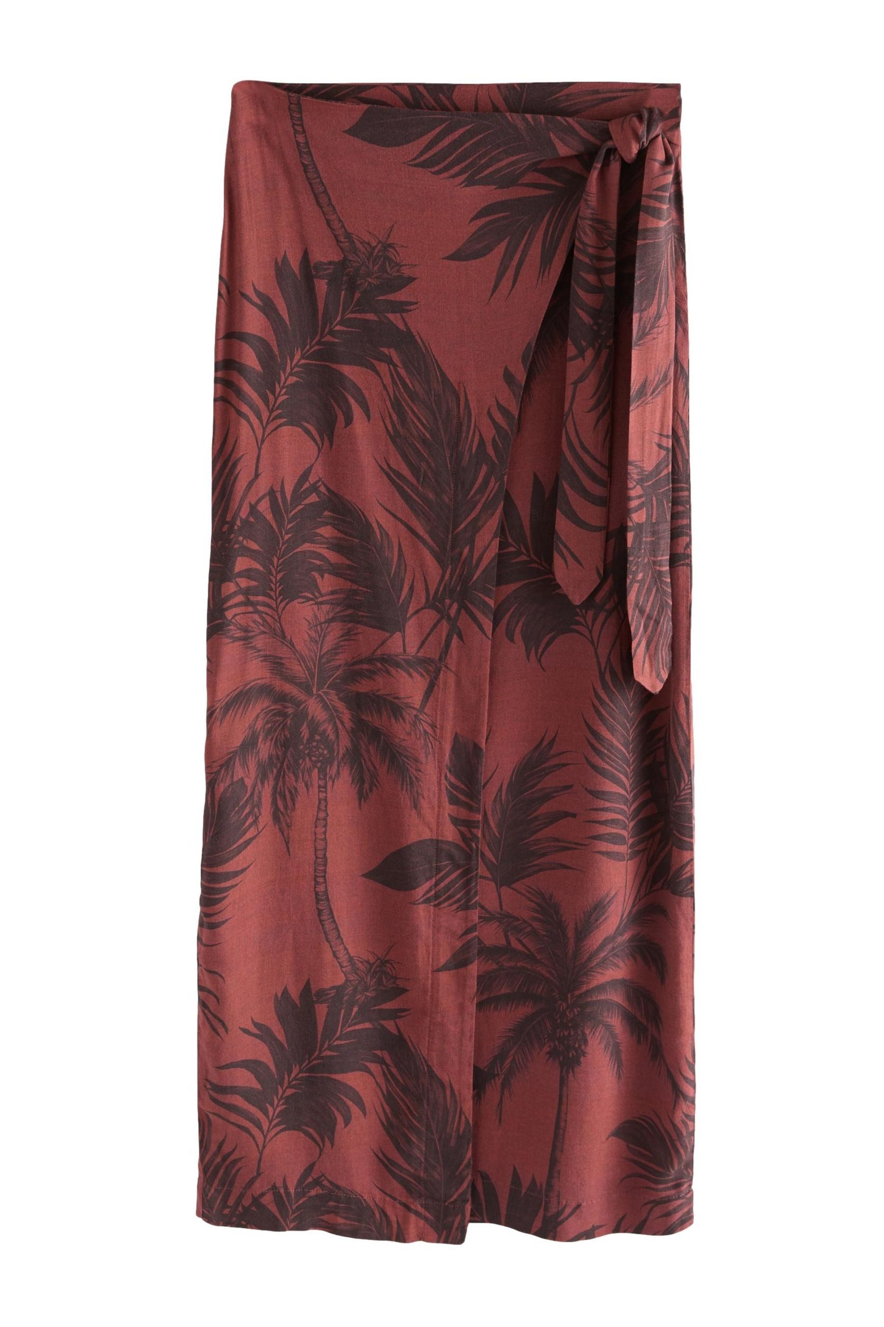 Maxirock Sarong-Maxirock mit Leinenanteil