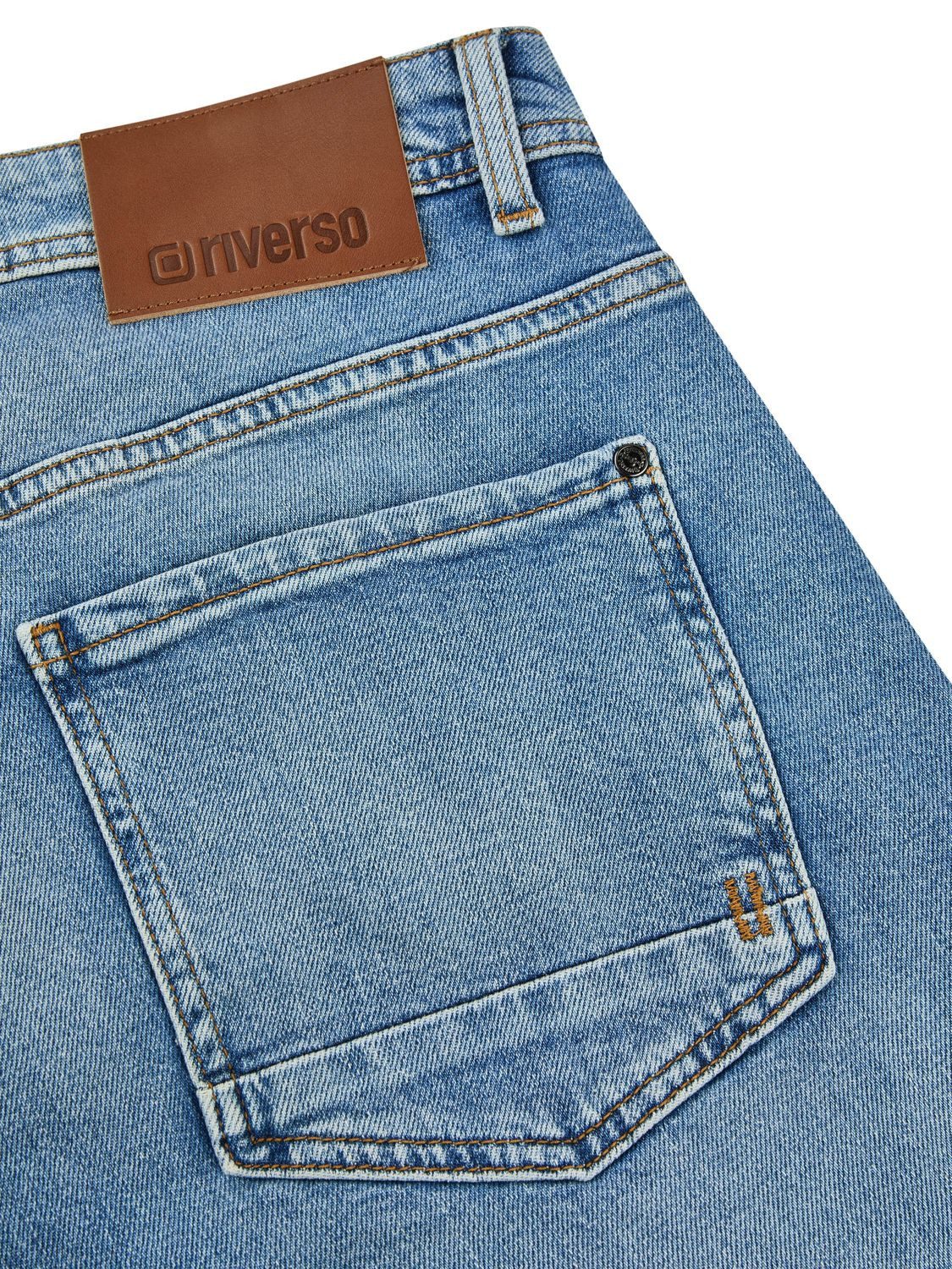 riverso Straight-Jeans Herren Jeanshose RIVEddy Regular Fit Denim Hose mit Stretch – Bild 4 von 4