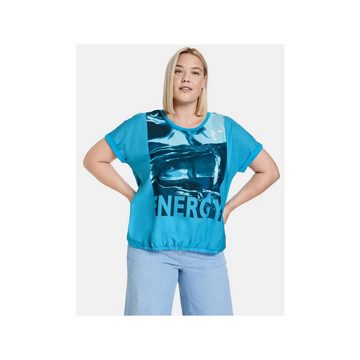 Samoon T-Shirt blau (1-tlg)