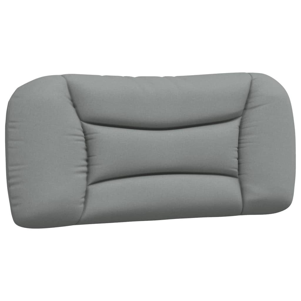 vidaXL Bett Kopfteil-Kissen "Hvar" Hellgrau 80 cm Stoff (1-tlg)