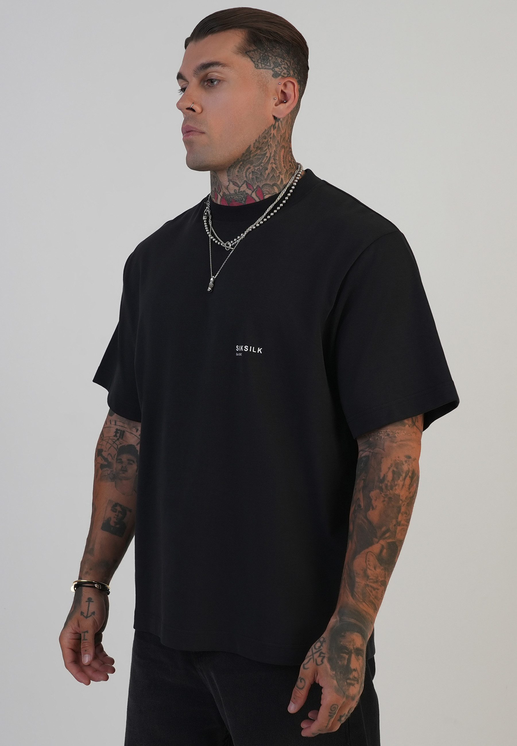 Siksilk T-Shirt SikSilk Herren-T-Shirt mit Grafikprint günstig online kaufen