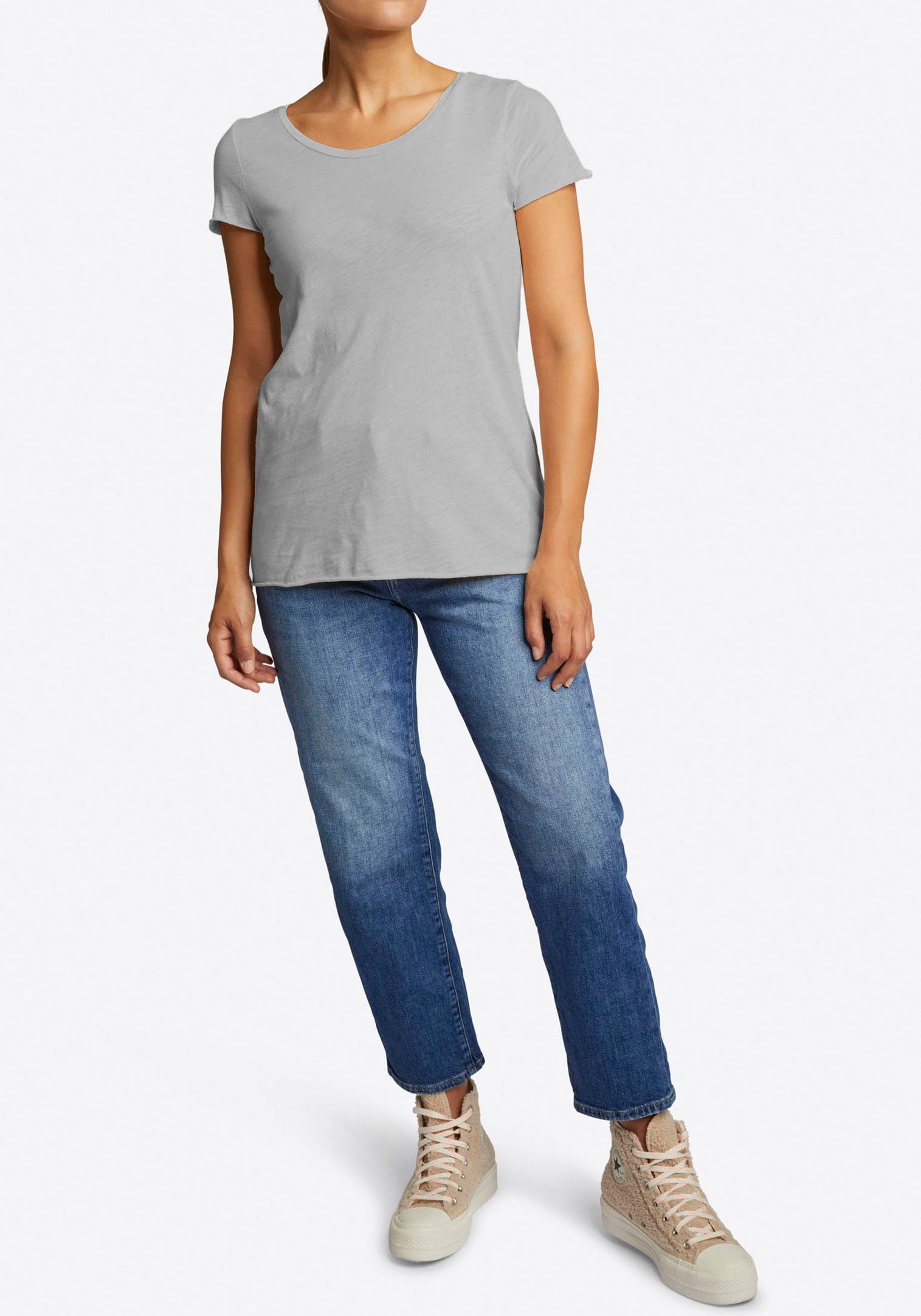 Basic-Form femininer grey & Rich T-Shirt melange Royal in