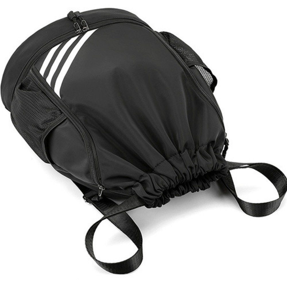 feinlux Balltasche Basketballtasche wasserdichte Sportrucksack (Packung, Mesh Basketballtasche), Wasserdicht, großes Fassungsvermögen, mehrere Fächer