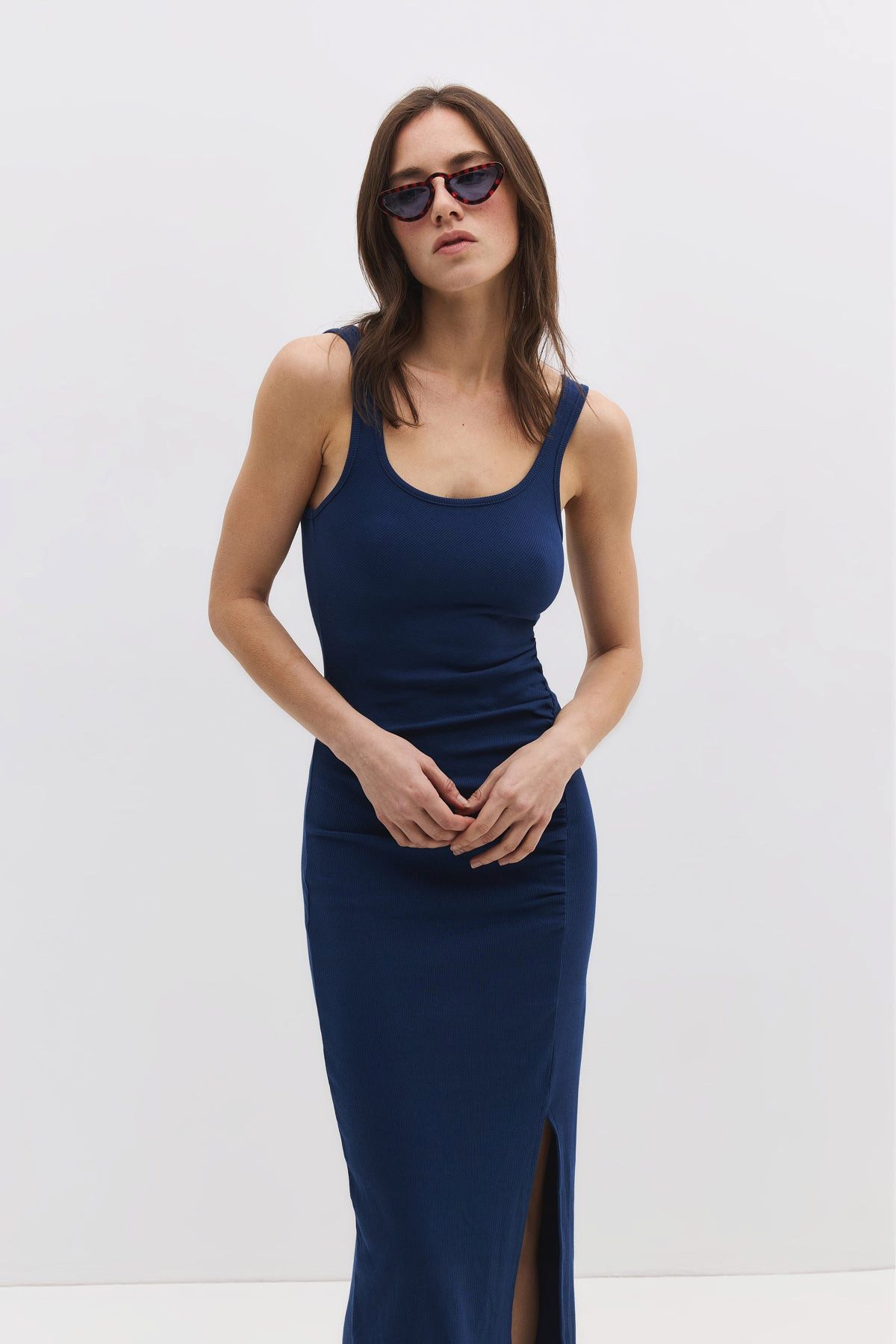 No Matter What Minikleid Midikleid mit Schlitz und Raffungen günstig online kaufen