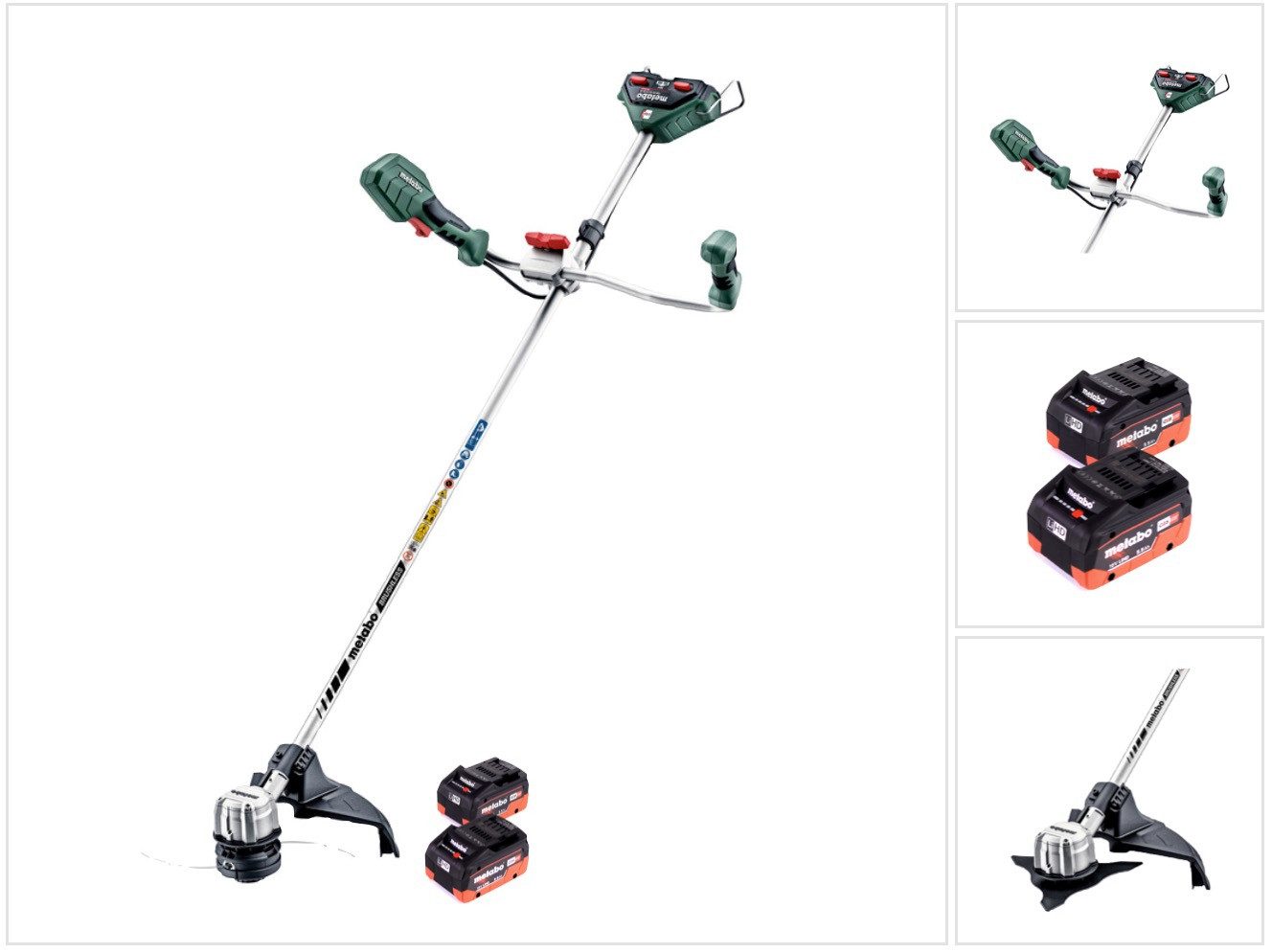 metabo Akku-Rasentrimmer FSB 36-18 LTX BL 40 36 V (2x 18 V) Zweihandgriff Brushless