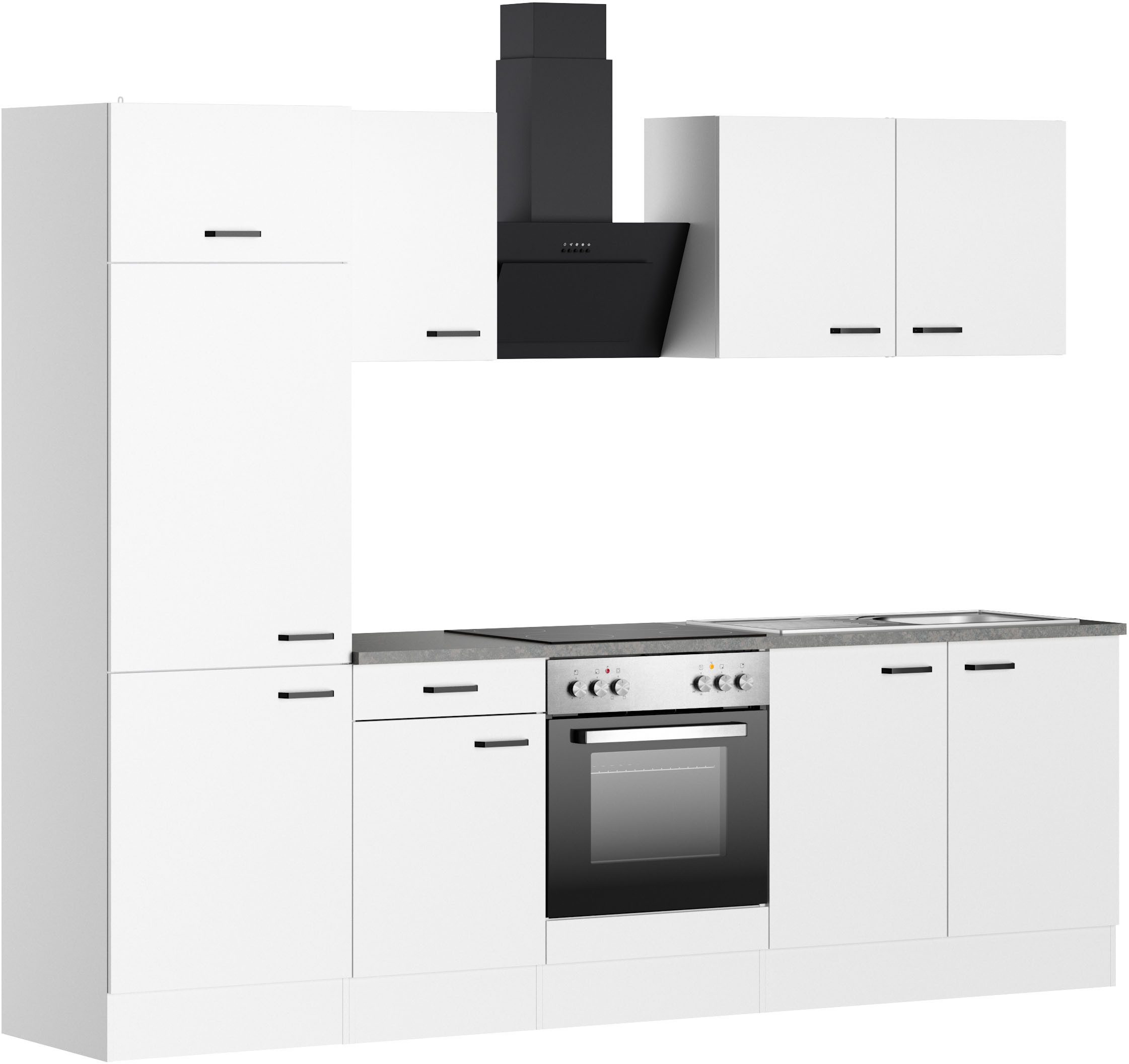 OPTIFIT Küchenzeile OPTImulti, Breite 270 cm, wahlweise mit E-Geräten