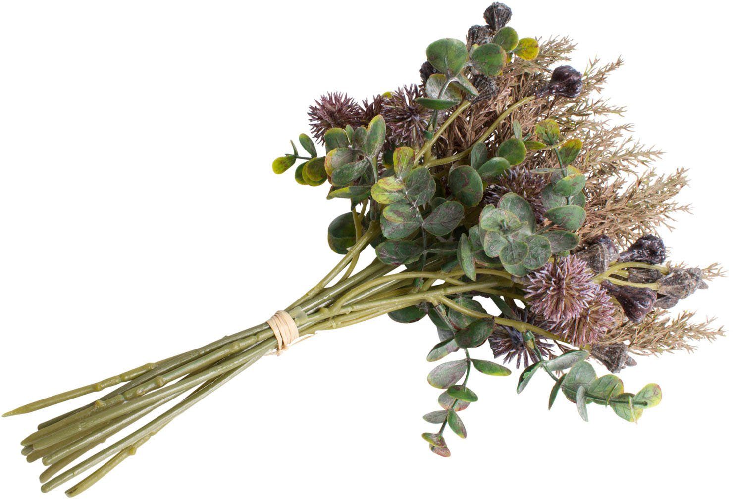 Kunstzweig Eukalyptusbund mit Kugeldisteln, Botanic-Haus, Höhe günstig online kaufen