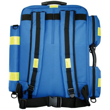 SANISMART Arzttasche Notfallrucksack MEDICUS XL blau Nylon gefüllt mit 13157