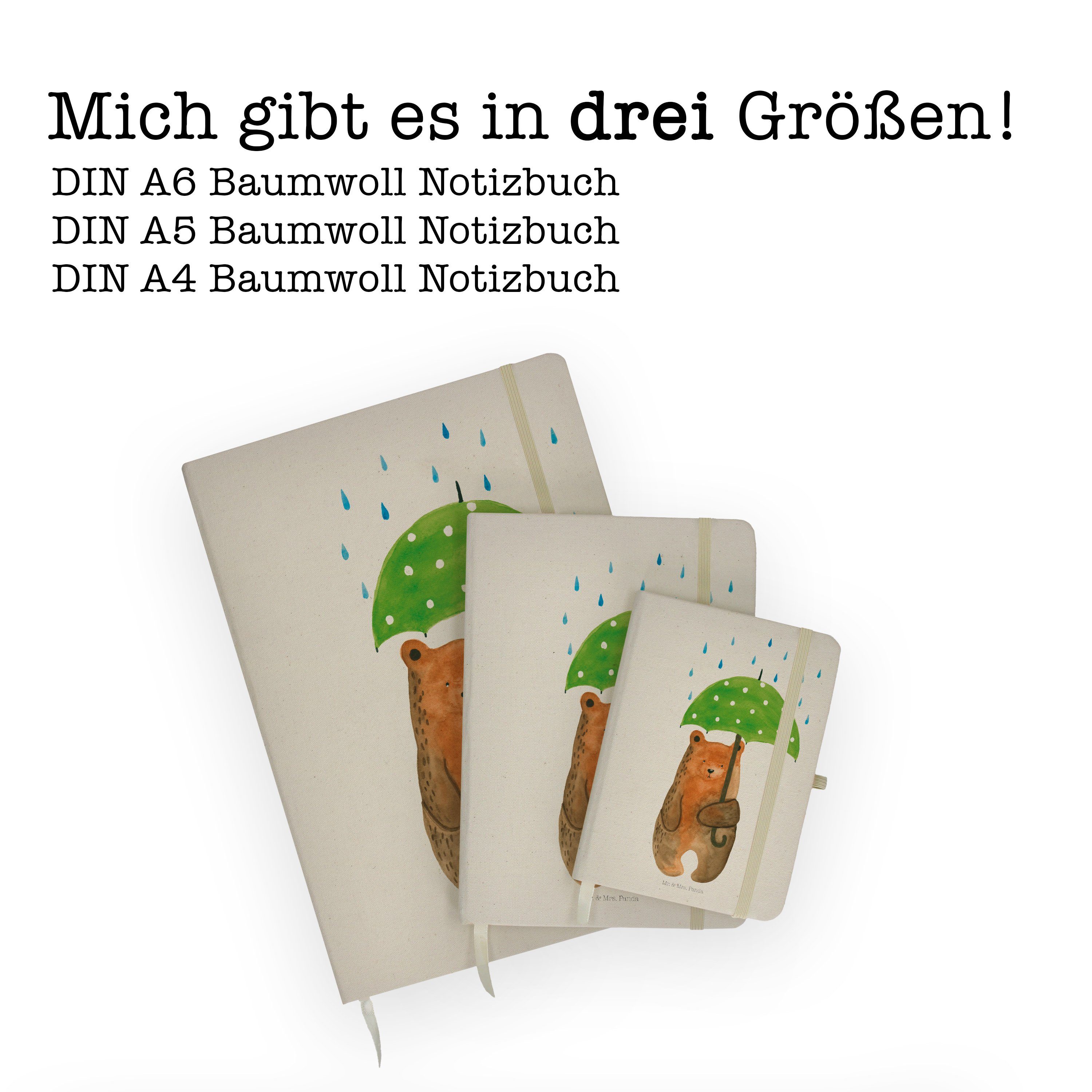 - Notizbuch Mrs. Liebe, Geschenk, & mit Mr. Bär Liebesbeweis, Panda Panda Mr. - & Mrs. Transparent Regenschirm No