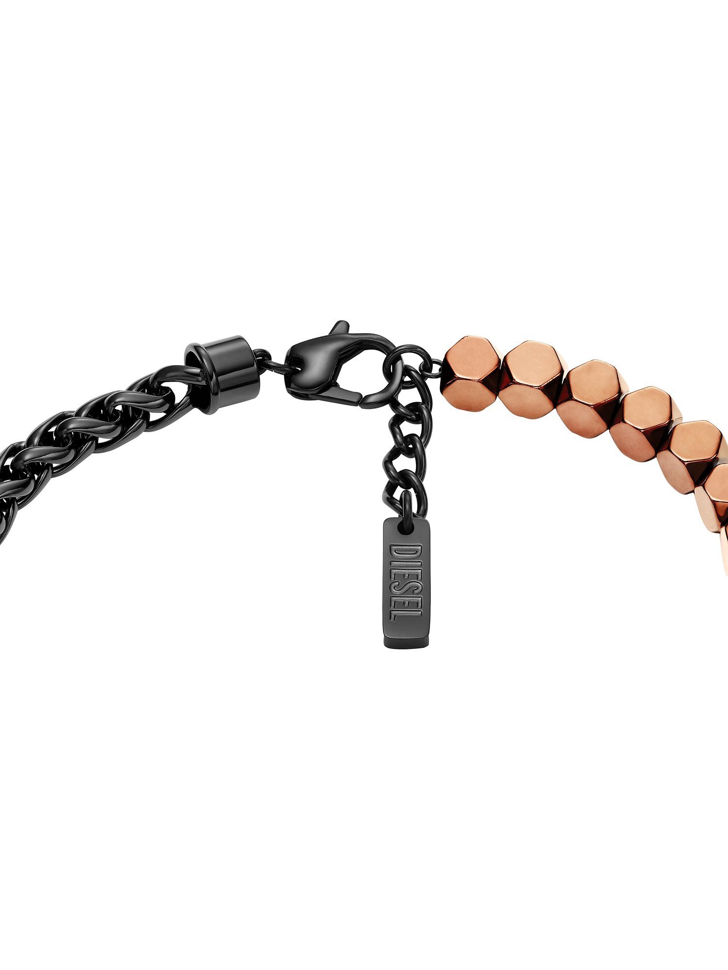 Diesel Edelstahlarmband Diesel Unisex-Armband Edelstahl Hämatit