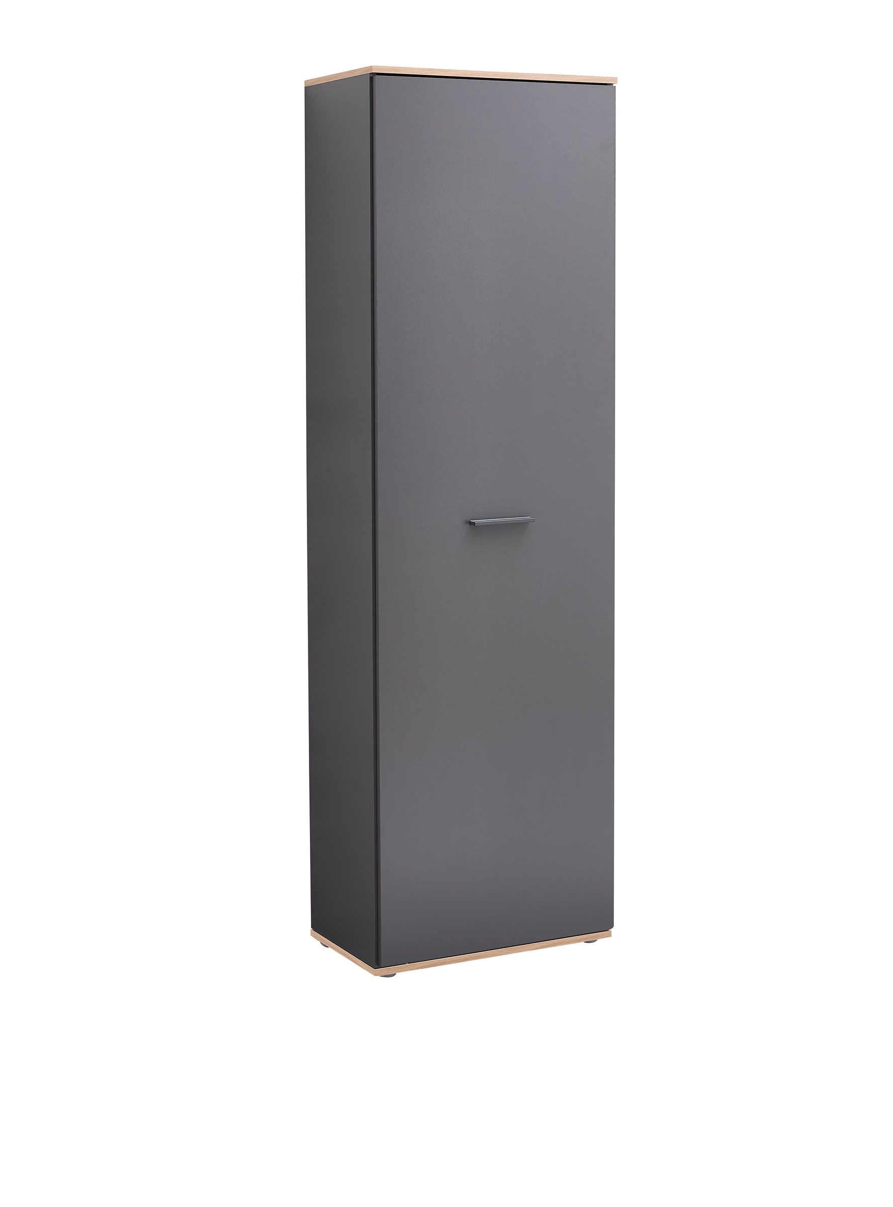 Bega Consult Garderobenschrank in Anthrazit / Artisan Eiche Dekor - 60x199x38 (BxHxT)