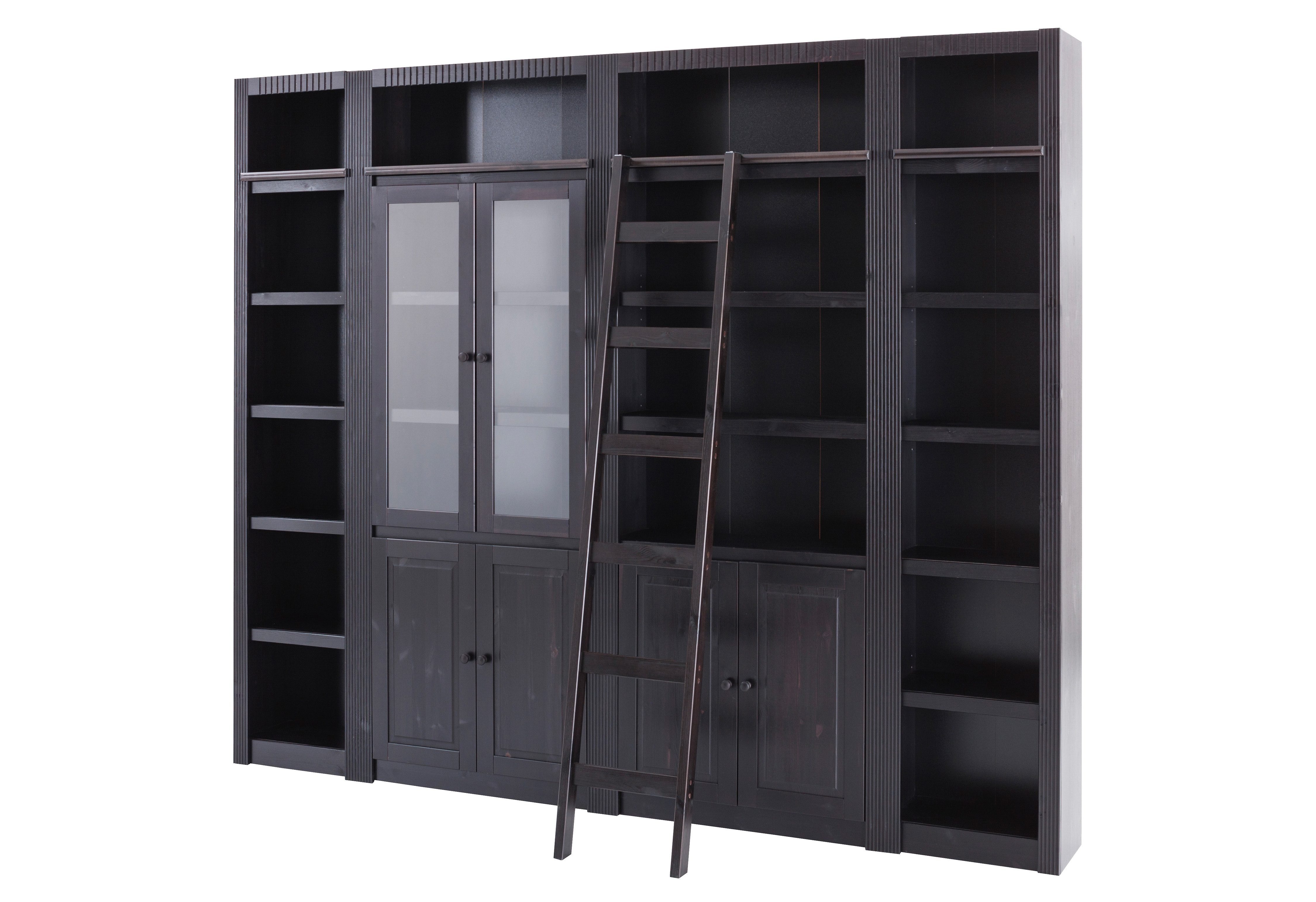 OTTO home Bücherwand Bergen, aus massivem schönen Kiefernholz, Breite 255 cm