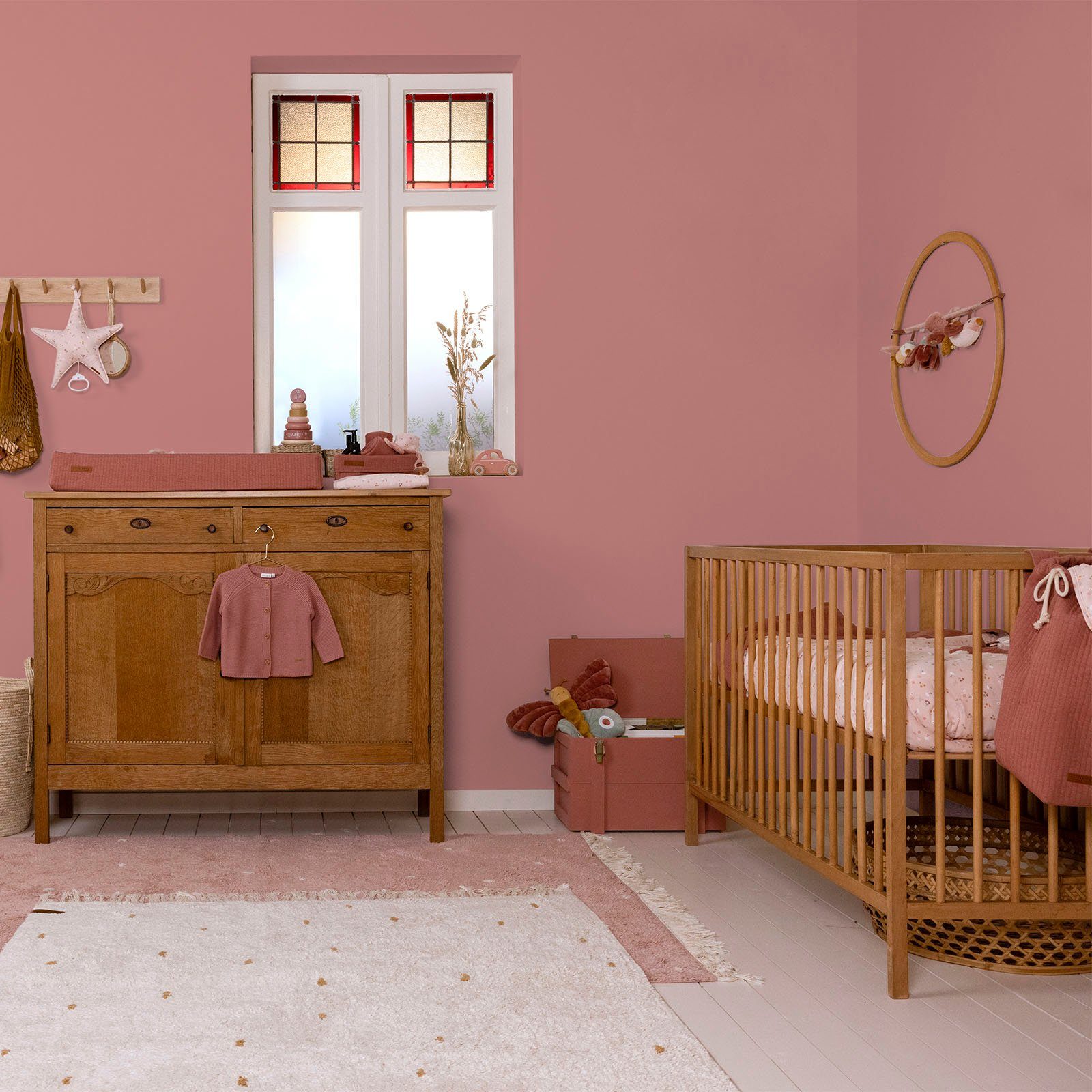 LITTLE DUTCH Wandfarbe hochdeckend Wallpaint, für Kinderzimmer extra matt, waschbeständig, Pink Pure geeignet und
