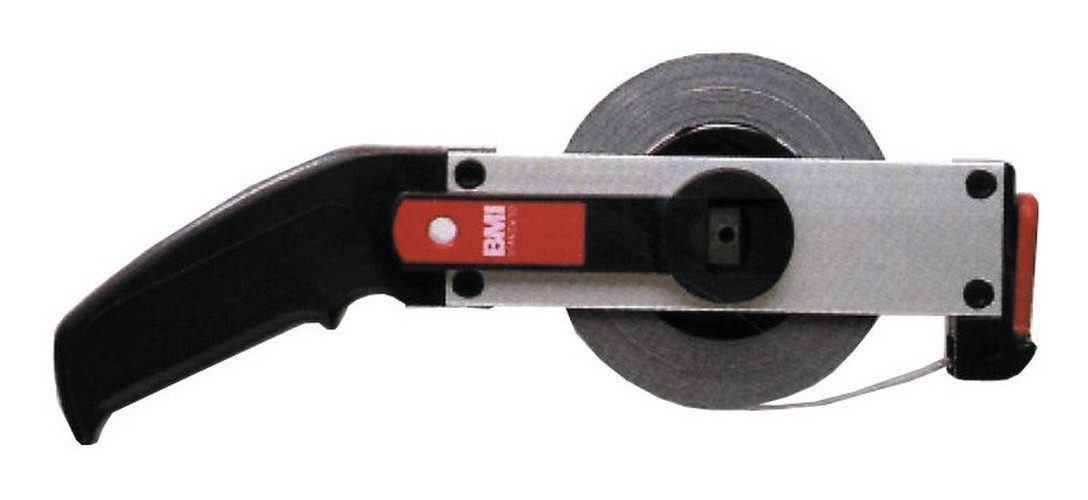 BMI Rollbandmaß, Rahmenbandmaß Stahl weiß 20 m x 13 mm Maßanfang B Flextop Standard