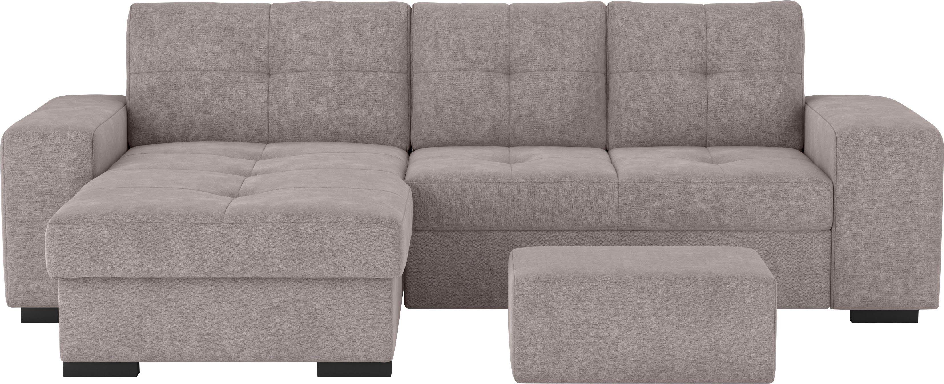 COTTA Ecksofa Mattina L-Form, mit Hocker, günstig online kaufen
