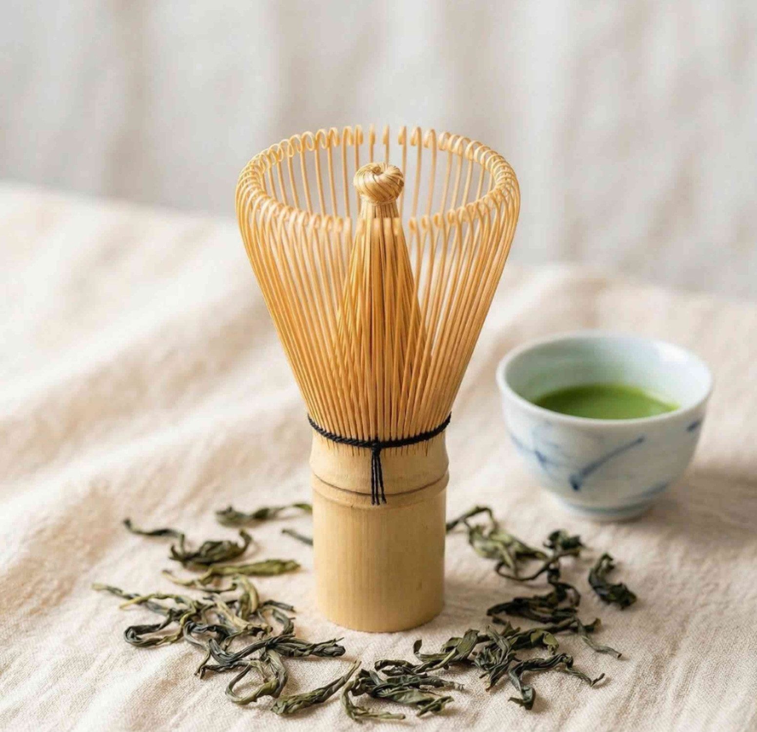 COFI 1453 Schneebesen Matchabürste, 11 x 6 cm, Zubehör zur traditionellen Matcha-Zubereitung, Matcha-Besen – Bild 2 von 3