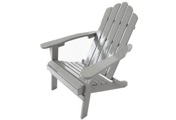 bellavista - Home&Garden® Gartensessel Gartensessel Adirondack Melvin, grau, klappbar, Maße: 73x87x91cm