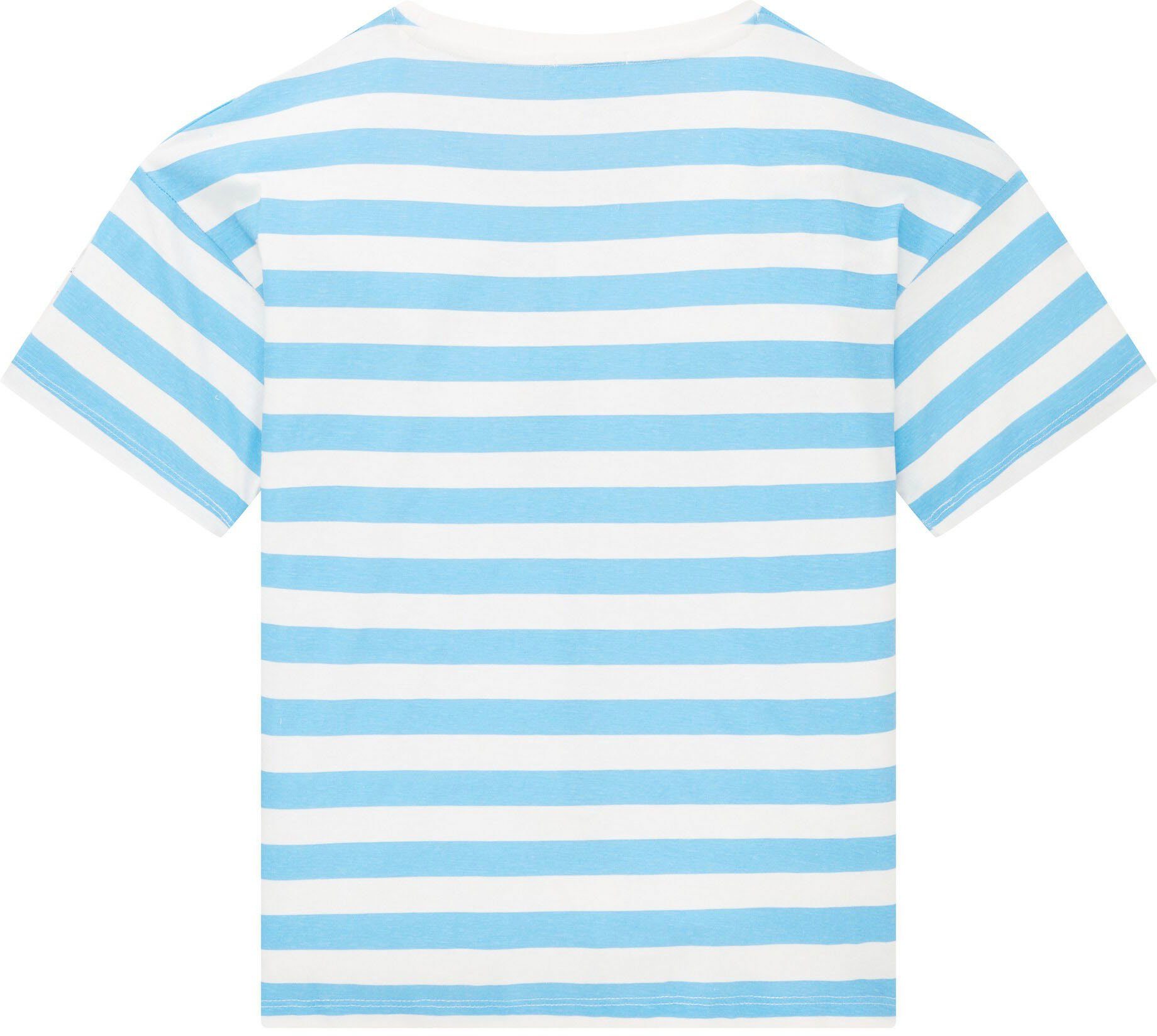 T-Shirt TOM TAILOR wool blue