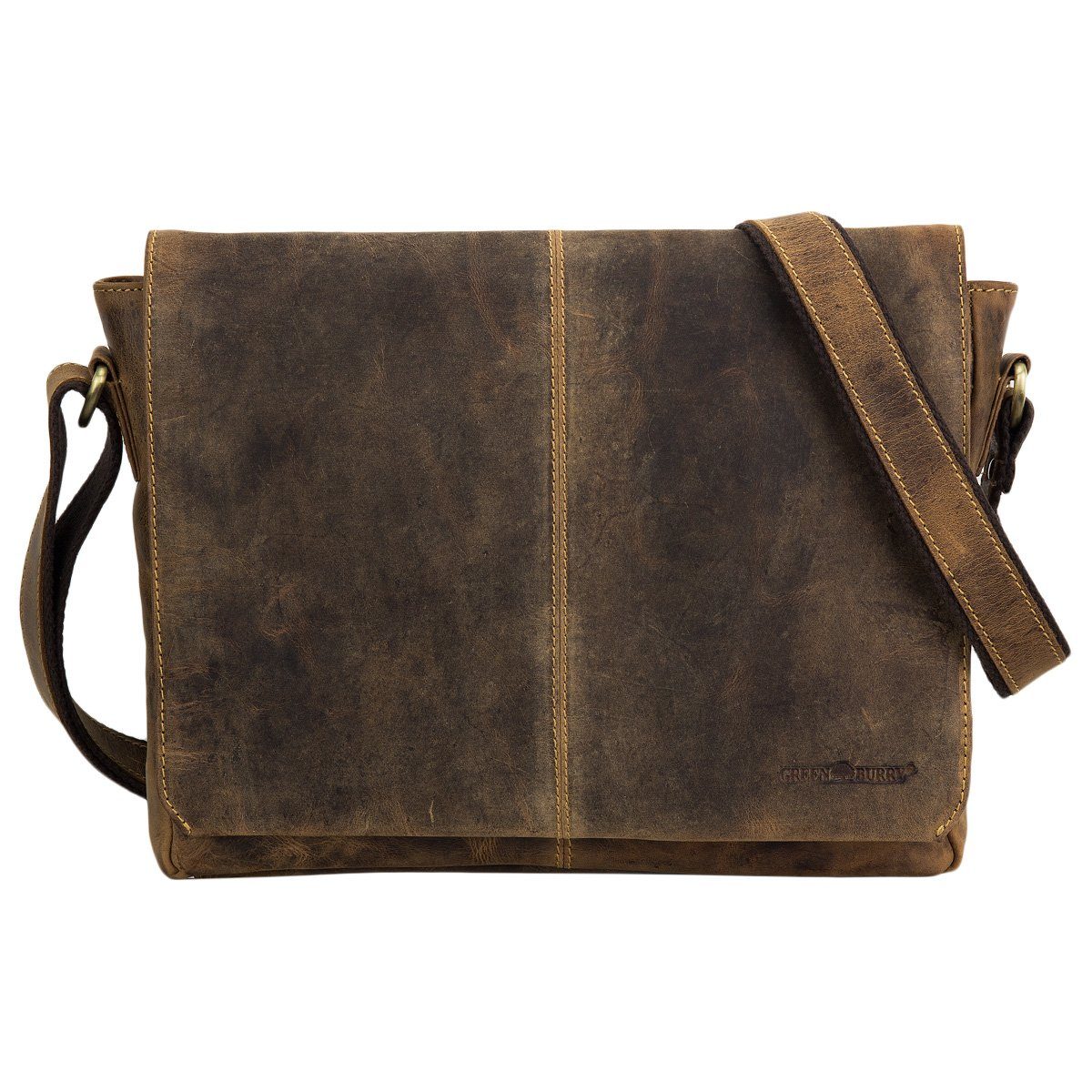 Greenburry Messenger Bag Vintage A4 Kuriertasche Messenger Umhängetasche 16 günstig online kaufen