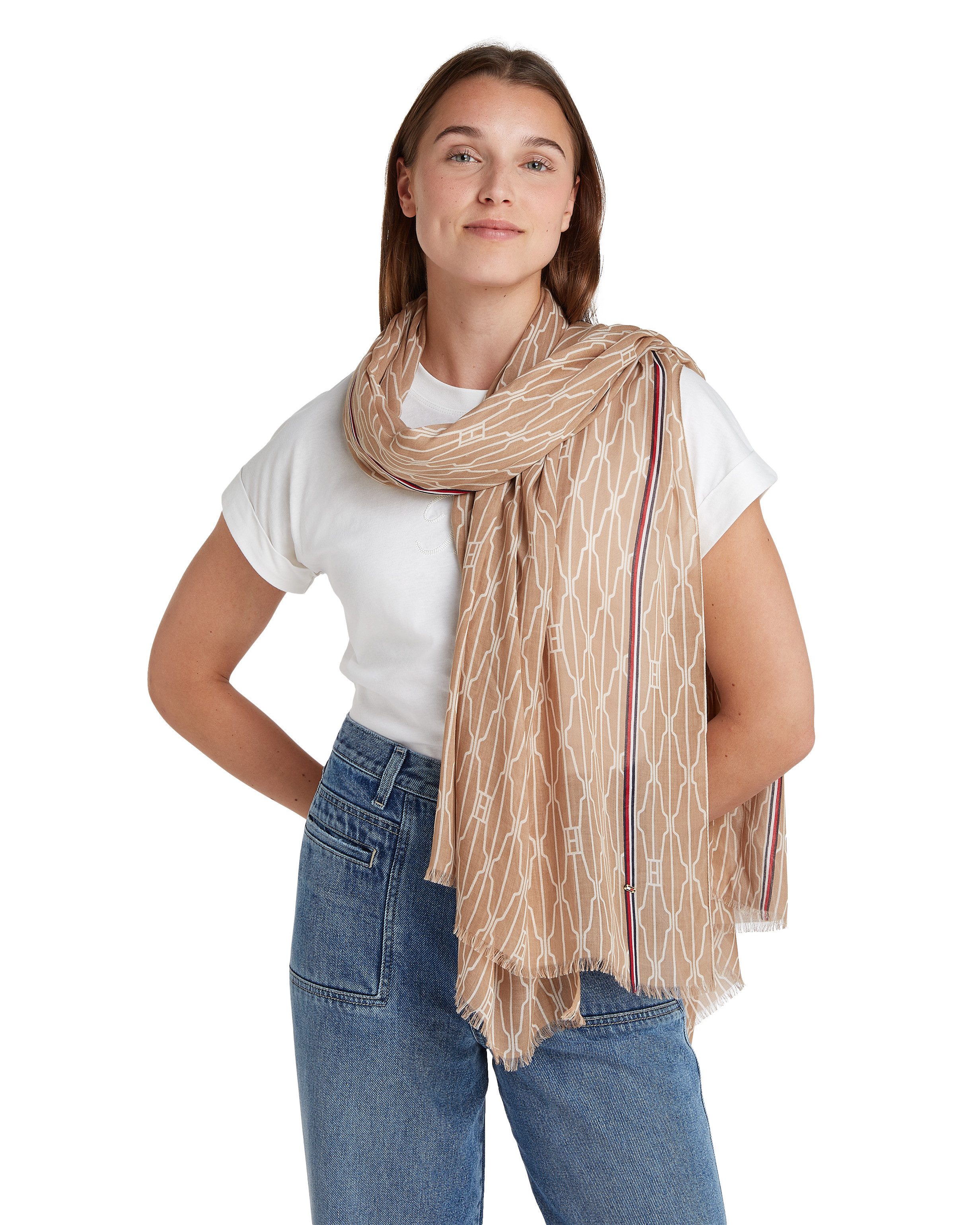 Tommy Hilfiger Modeschal ESSENTIAL FLAG SCARF günstig online kaufen