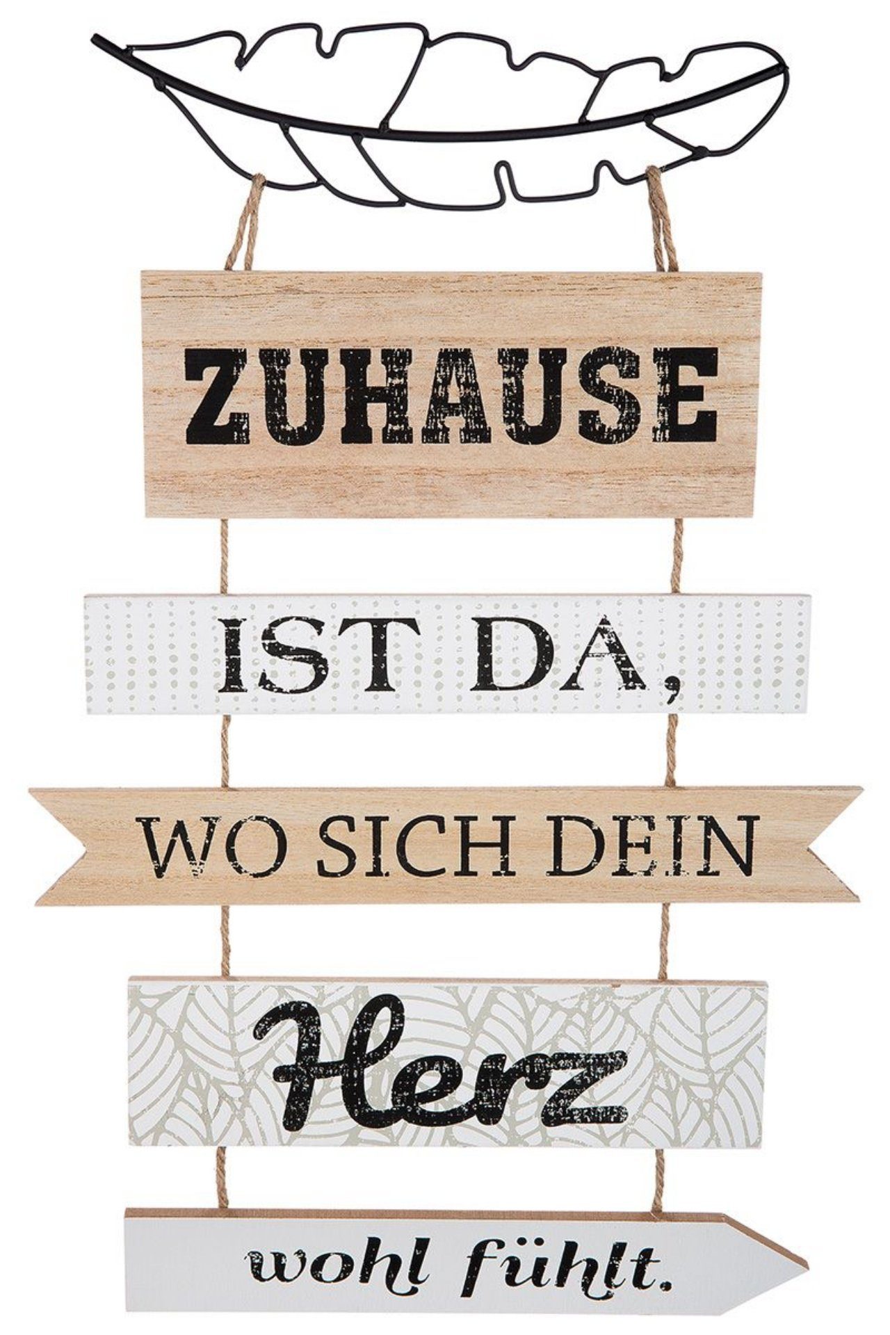 GILDE Wandbild, Garten, Landhaus Garten Holzplankenschild Modell DEIN HERZ WOHLFueHLT