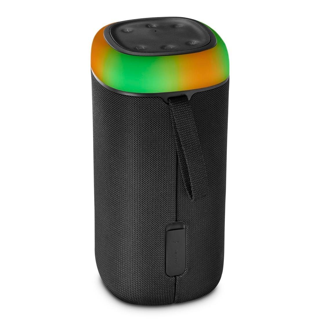 Sound) Bluetooth Box 360ᵒ Sound Shine Bass Bluetooth-Lautsprecher Xtra spritzwassergeschützt (Freisprechanlage,Xtra Hama schwarz Bass,360ᵒ LED 2.0