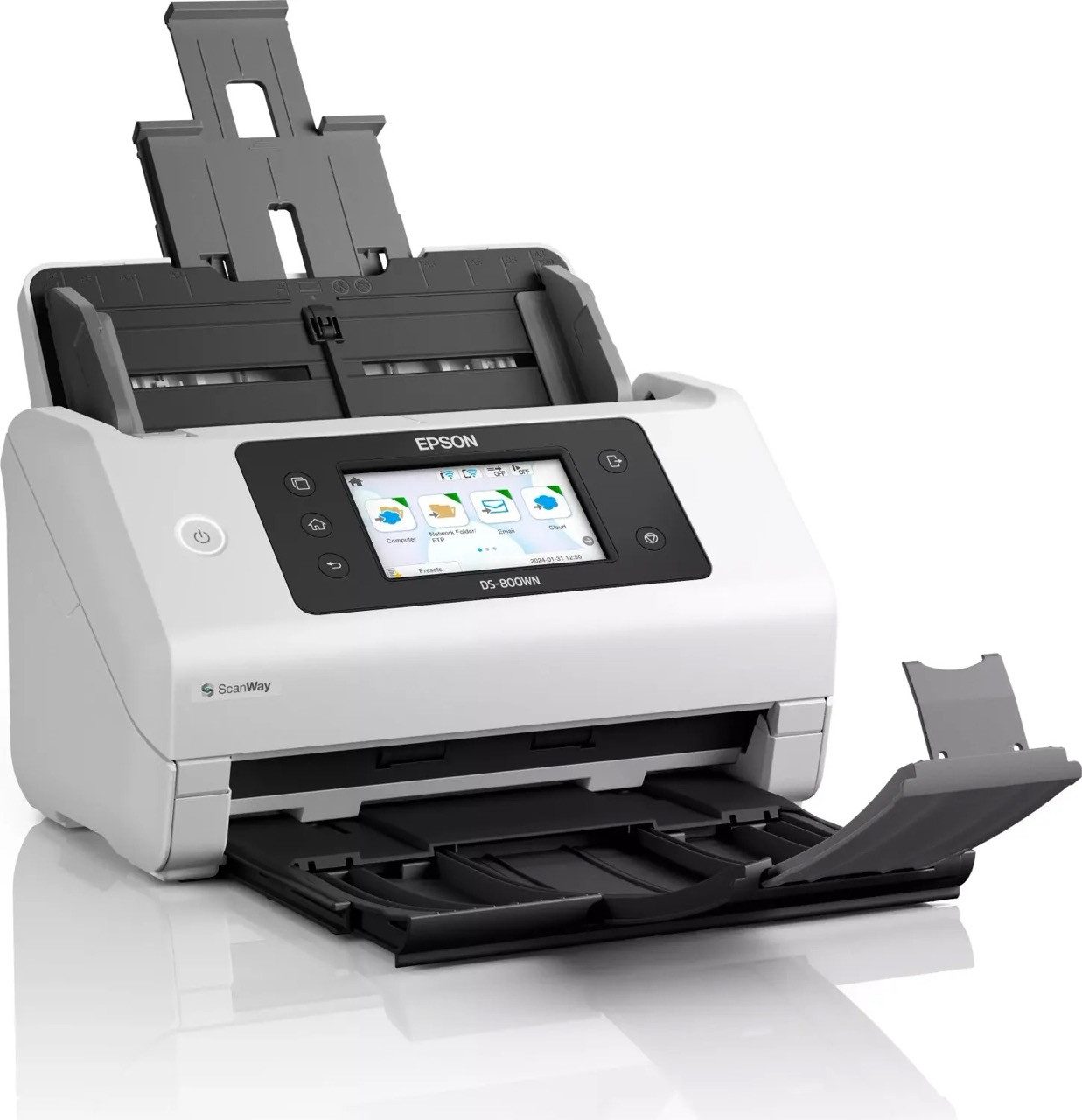 Epson Epson WorkForce DS-800WN Сканер документов Сканер документов, (LED-Beleuchtung, Durchlichteinheit, Doppelblatterkennung)