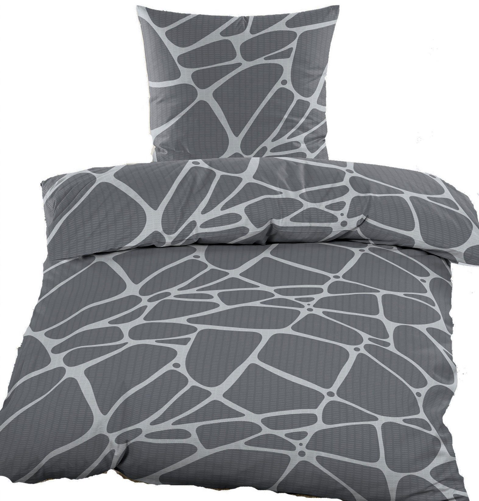 KH-Haushaltshandel Bettwäsche Seersucker Bettwäsche, 135x200+80x80cm, bügel günstig online kaufen