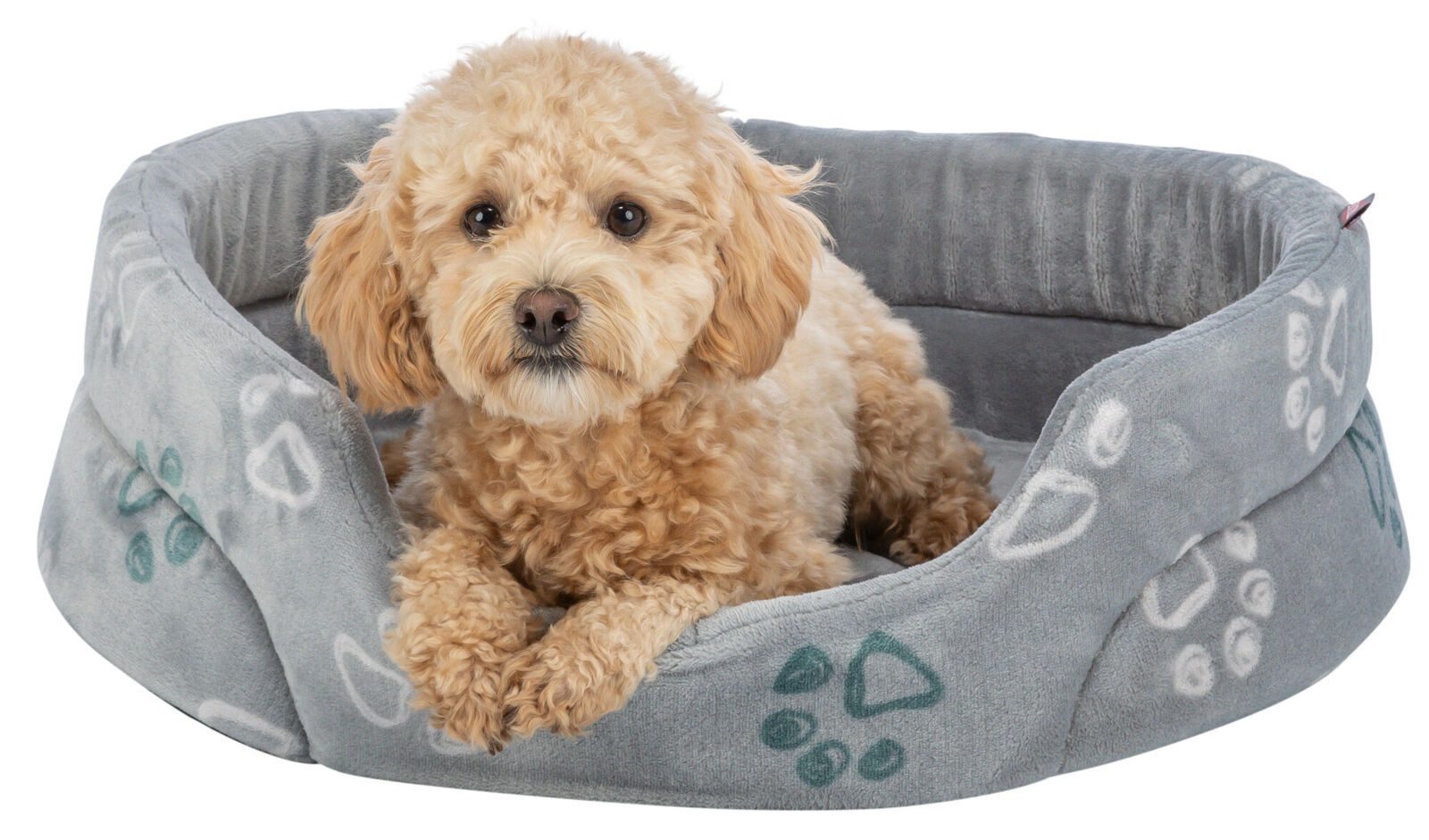 TRIXIE Hundebett Bett Jimmy Soft - hellgrau - 55 × 45 cm
