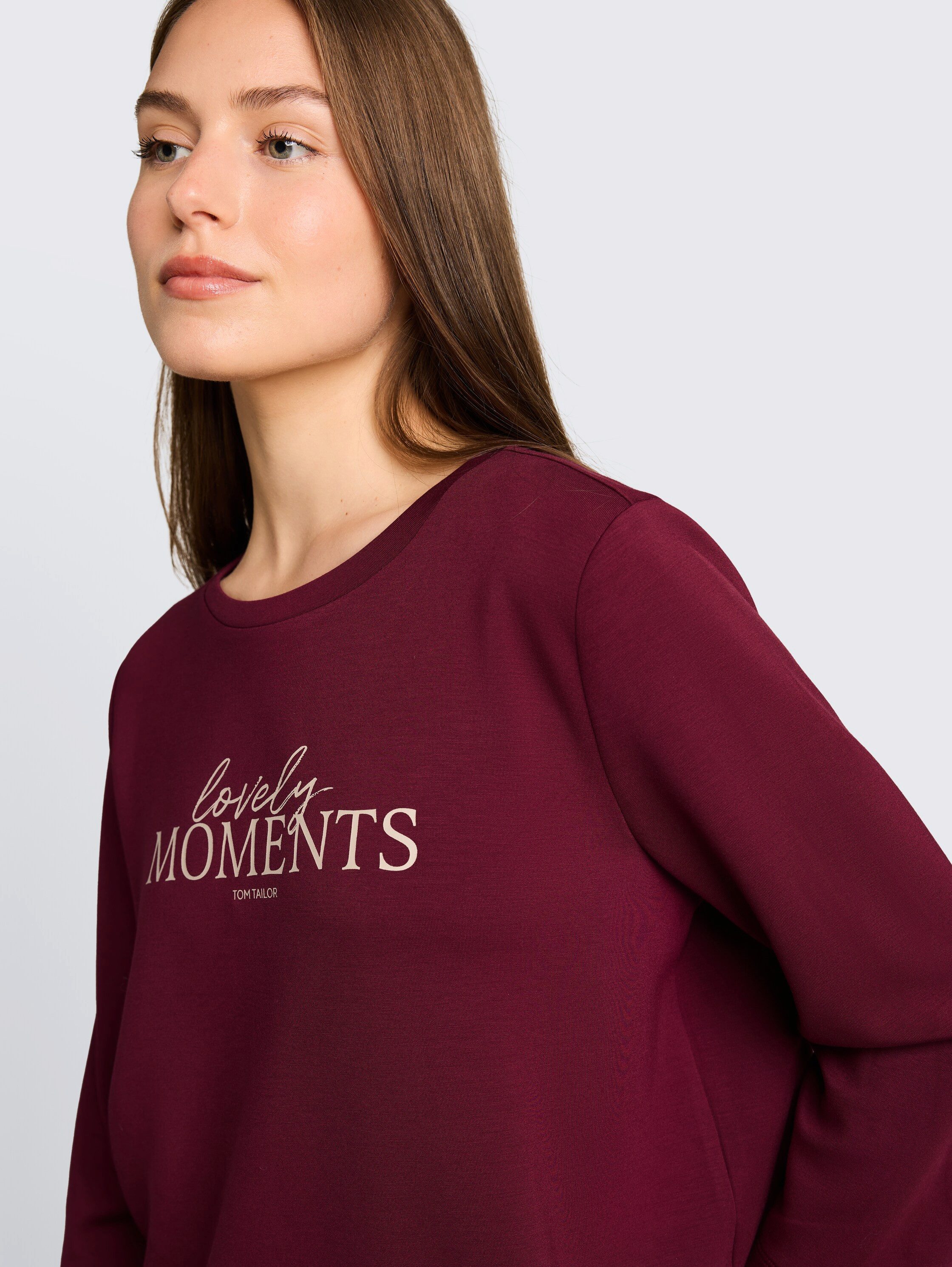 TOM TAILOR 3/4-Arm-Shirt Loose Somemrshirt mit Letter-Print – Bild 3 von 5