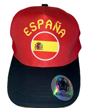 coole-fun-t-shirts Schirmmütze SPANIEN Kinder Basecap Schirmmütze Fußball EM Europameisterschaft ESPANA Base und Snapback Jungen + Mädchen für Kita, Schule, Einschulung Gr.52 + 54